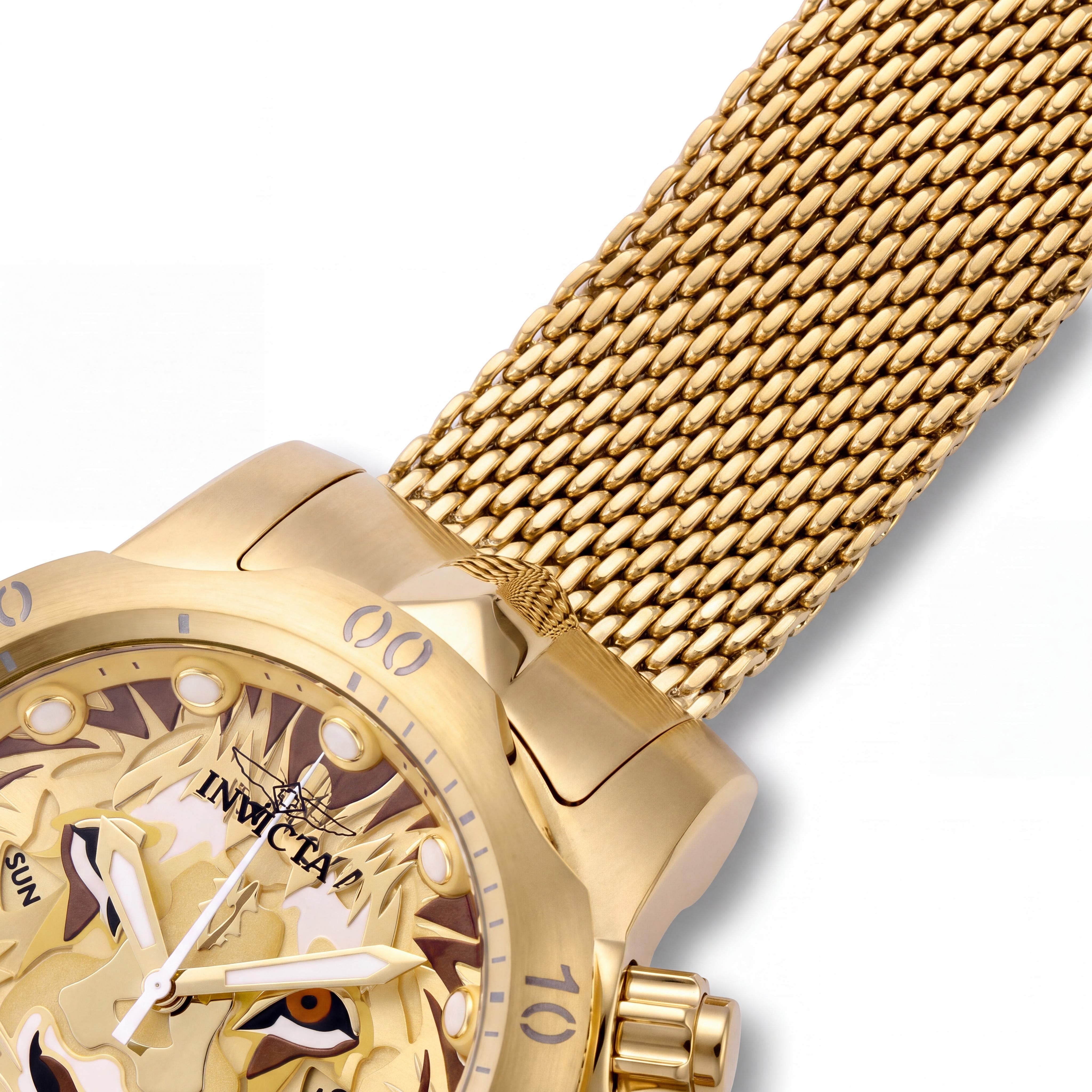 Invicta Venom 48172 Unisex 54mm Stainless Steel Watch with Gold Dial, Quartz Movement, Water Resistant 10 Bar, Photo 3