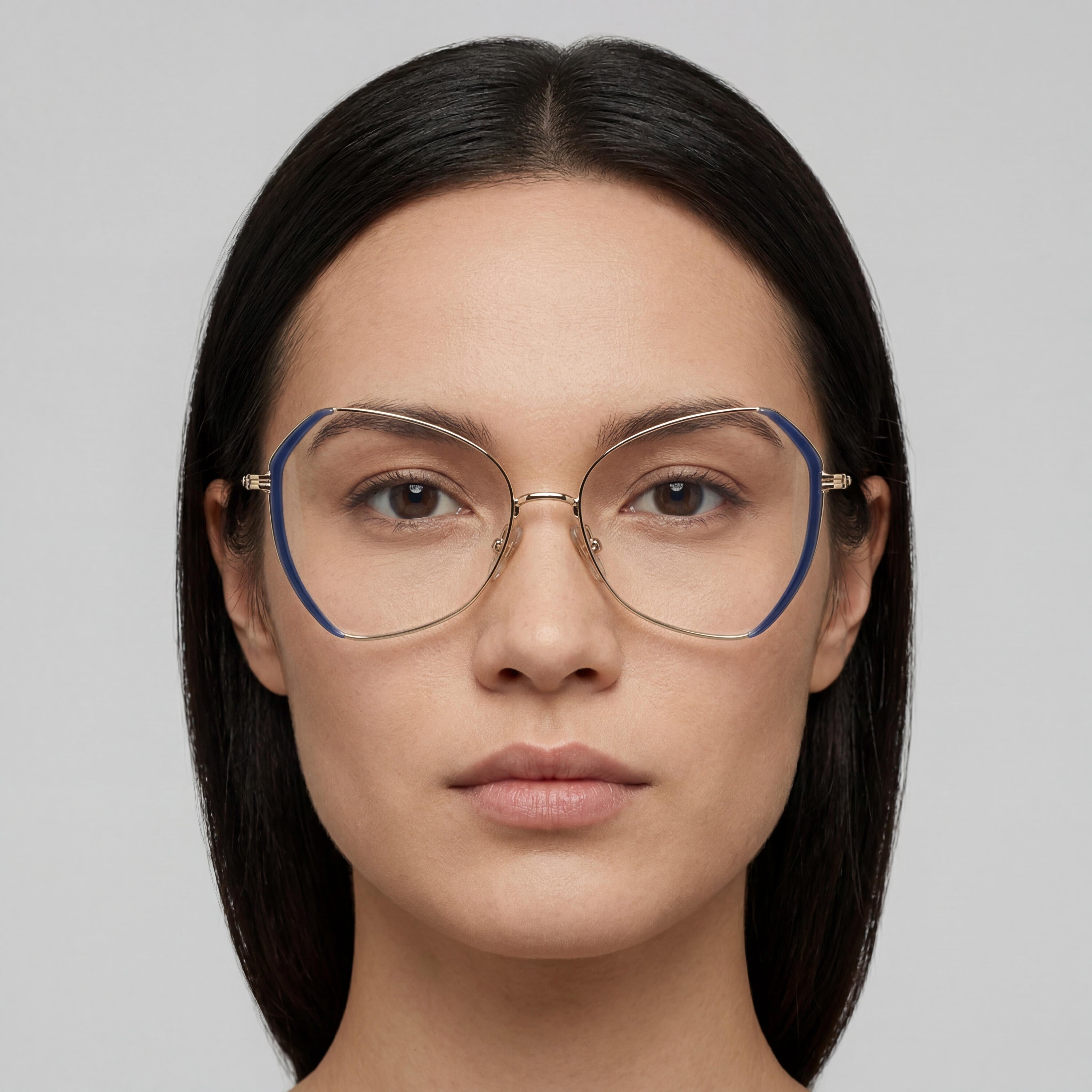 Gafas de sol temporales Marc Jacobs para mujer, de aleación de acero, doradas y azules, de 55 mm, Photo 4