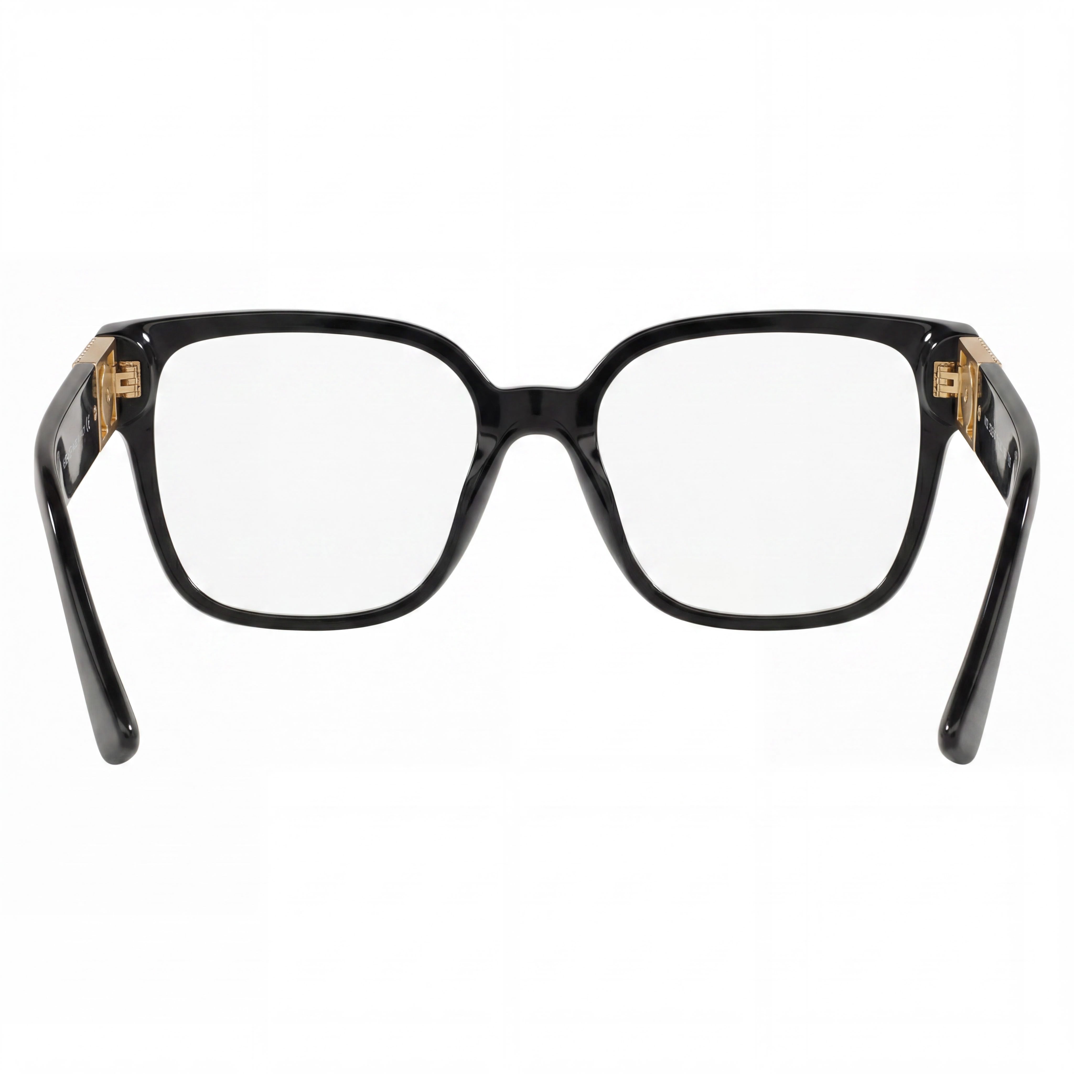 Gafas Versace Ve 3329b Cuadradas de Acetato de Montura Completa Negras con Logotipo Dorado para Mujer con Lentes de Demostración 54mm, Photo 2