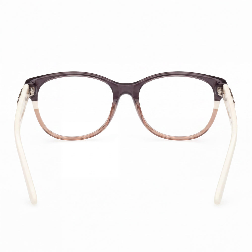 Guess MODERNO Women's Grey Striped Shiny Ivory Plastic Frame Polycarbonate Eyewear 50-17-140mm