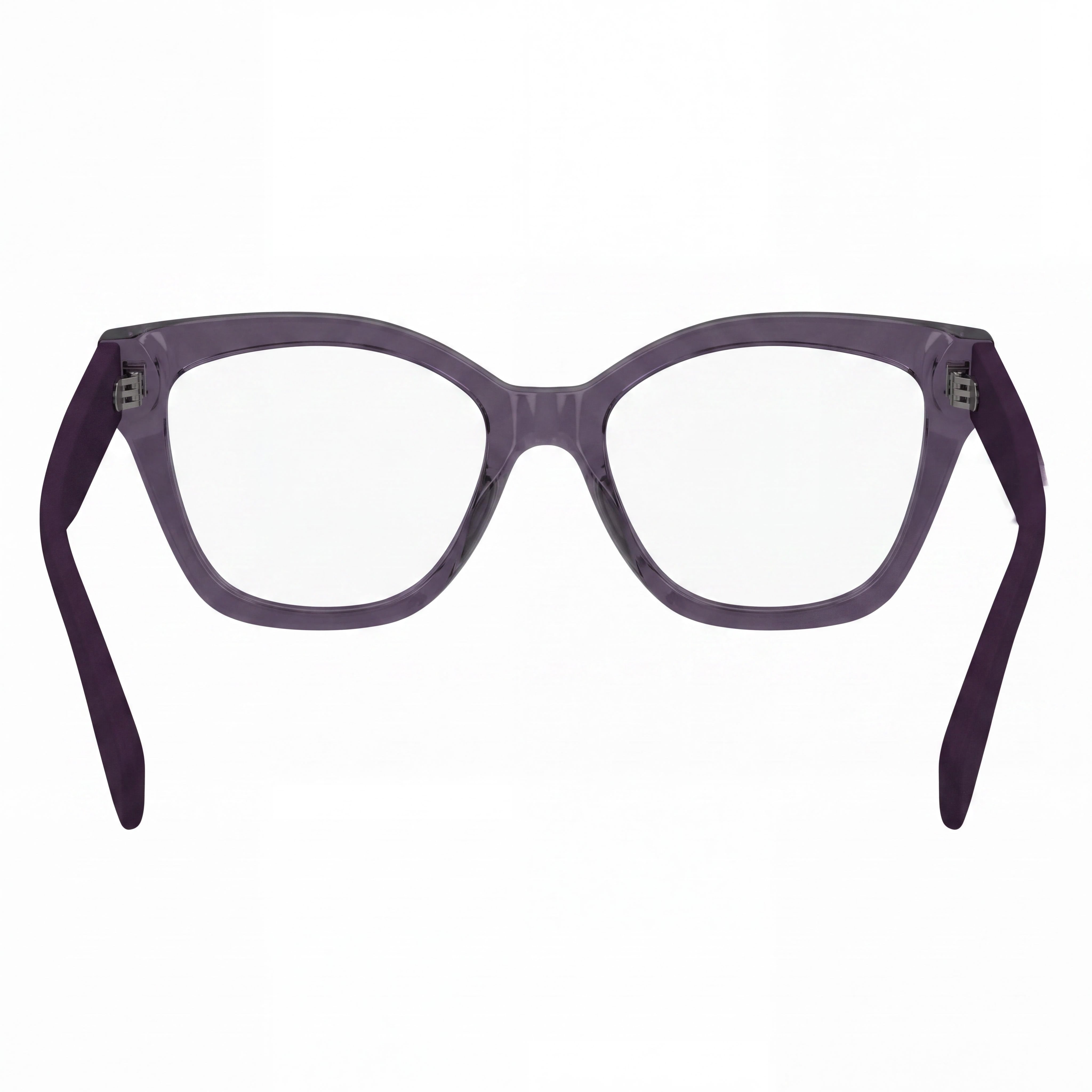 KARL LAGERFELD KL6150 Women's Modern Style Violet Injected Ophthalmic Eyeglasses, Polycarbonate Lenses, 53mm, Photo 4