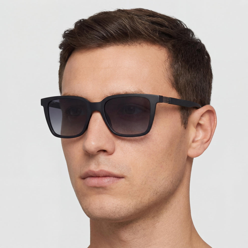 Gafas de sol Hugo Boss Boss 1574/S de poliamida gris para hombre, lentes gris oscuro sombreadas, protección UV 53mm