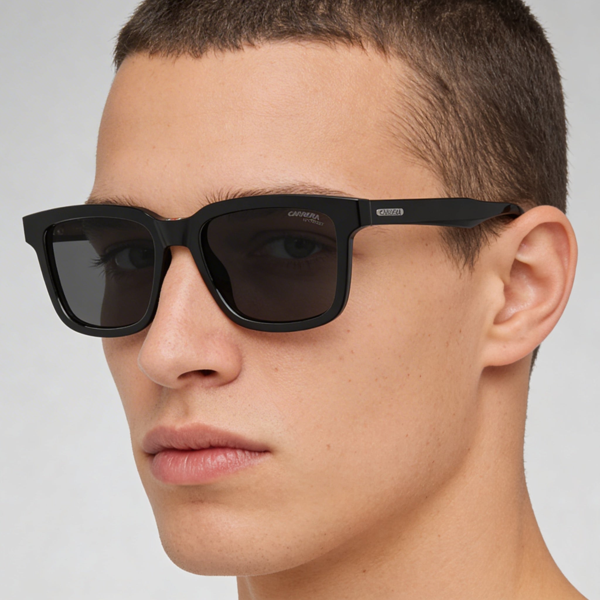 Carrera CARRERA 251/S Unisex Black Acetate Full Rim UV Protection Prescription-Ready Sunglasses 53mm, Photo 4