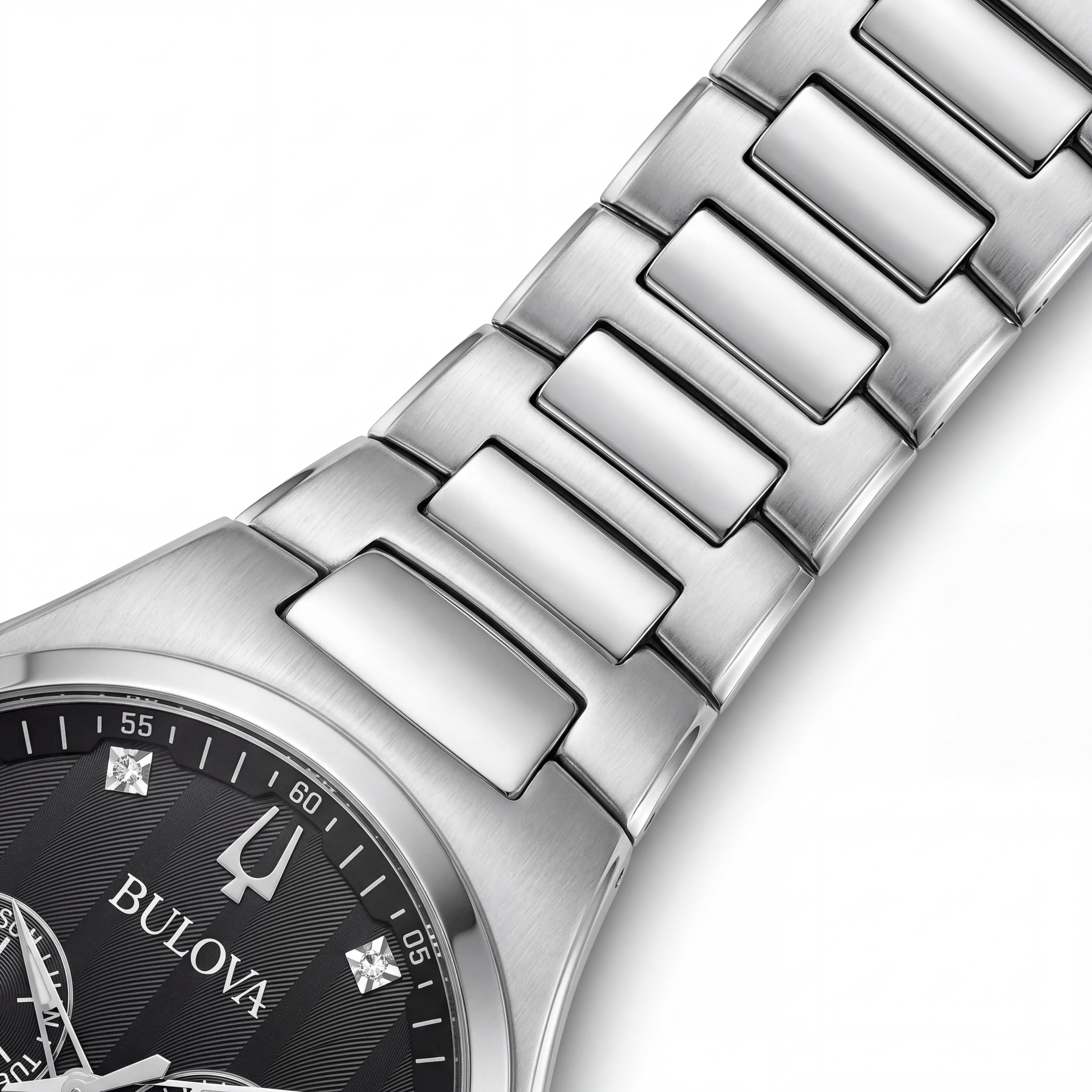 Bulova Classic Men's Multi Stainless Steel Diamond Multi-Function Watch 42mm, Photo 3