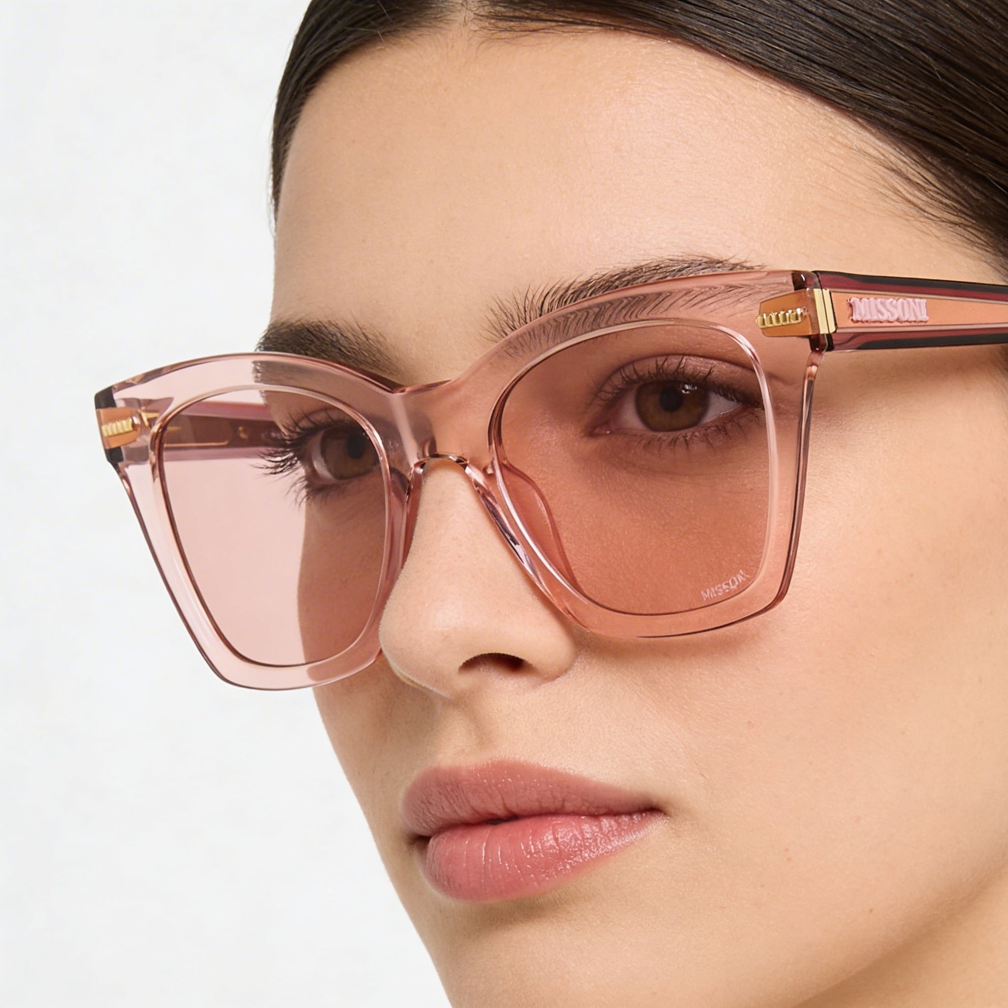 M Missoni Classic Women's Nude Brown Acetate Sunglasses 51, Photo 5