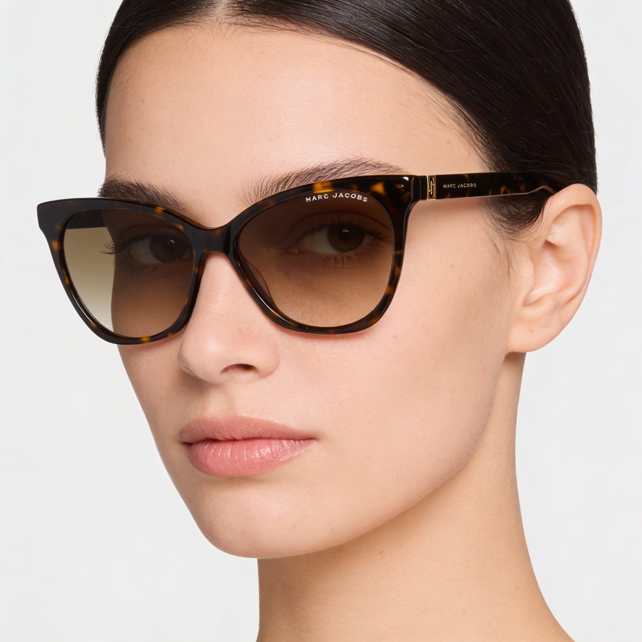 Gafas de sol Marc Jacobs Marc 336/S para mujer, color marrón degradado, de acetato habano oscuro, sin polarizar, con protección UV, 56 mm, Photo 5