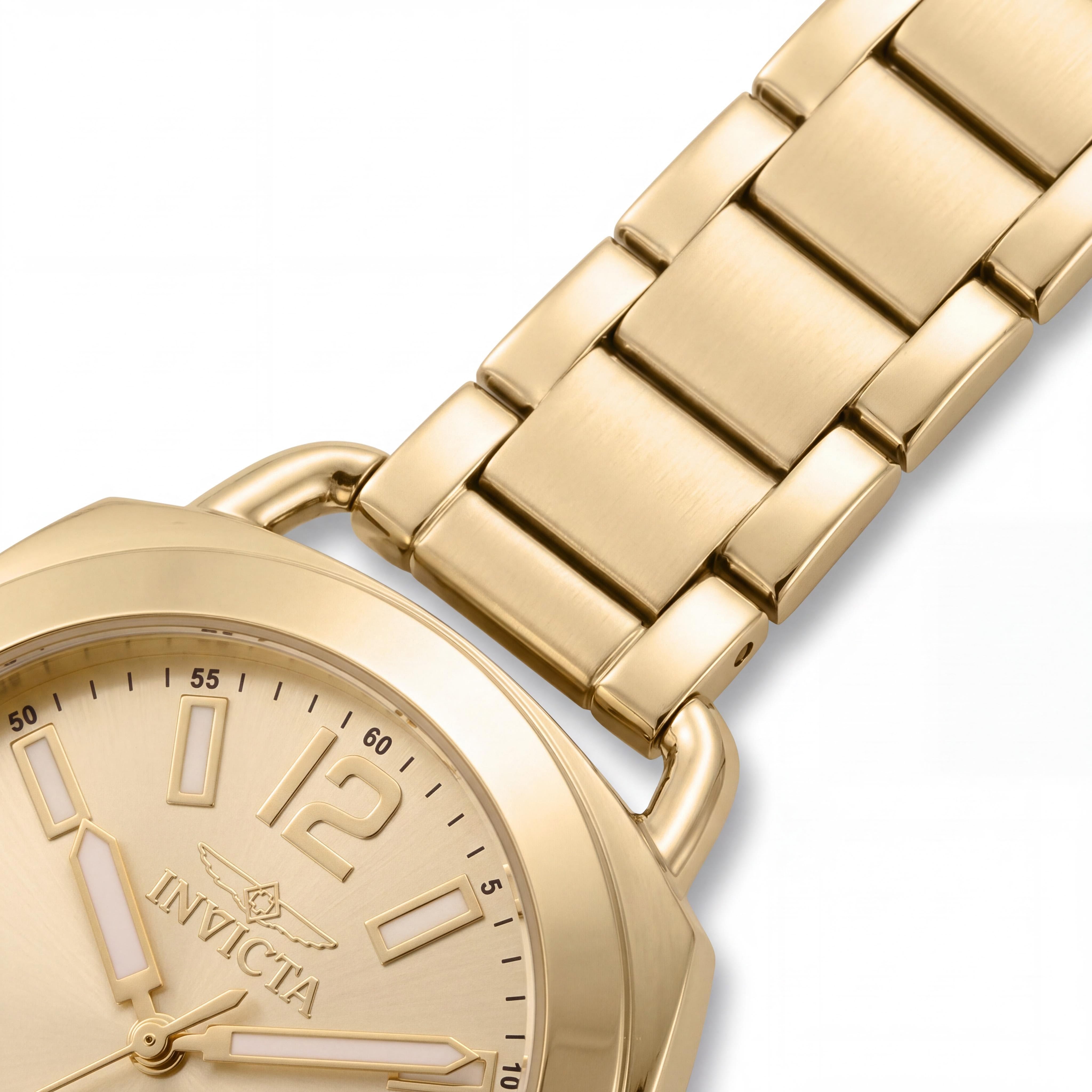 Reloj Invicta Fashion 46346 para mujer, de cuarzo, resistente al agua hasta 50 m, de acero inoxidable dorado, resistente a los arañazos, 32 mm, Photo 3