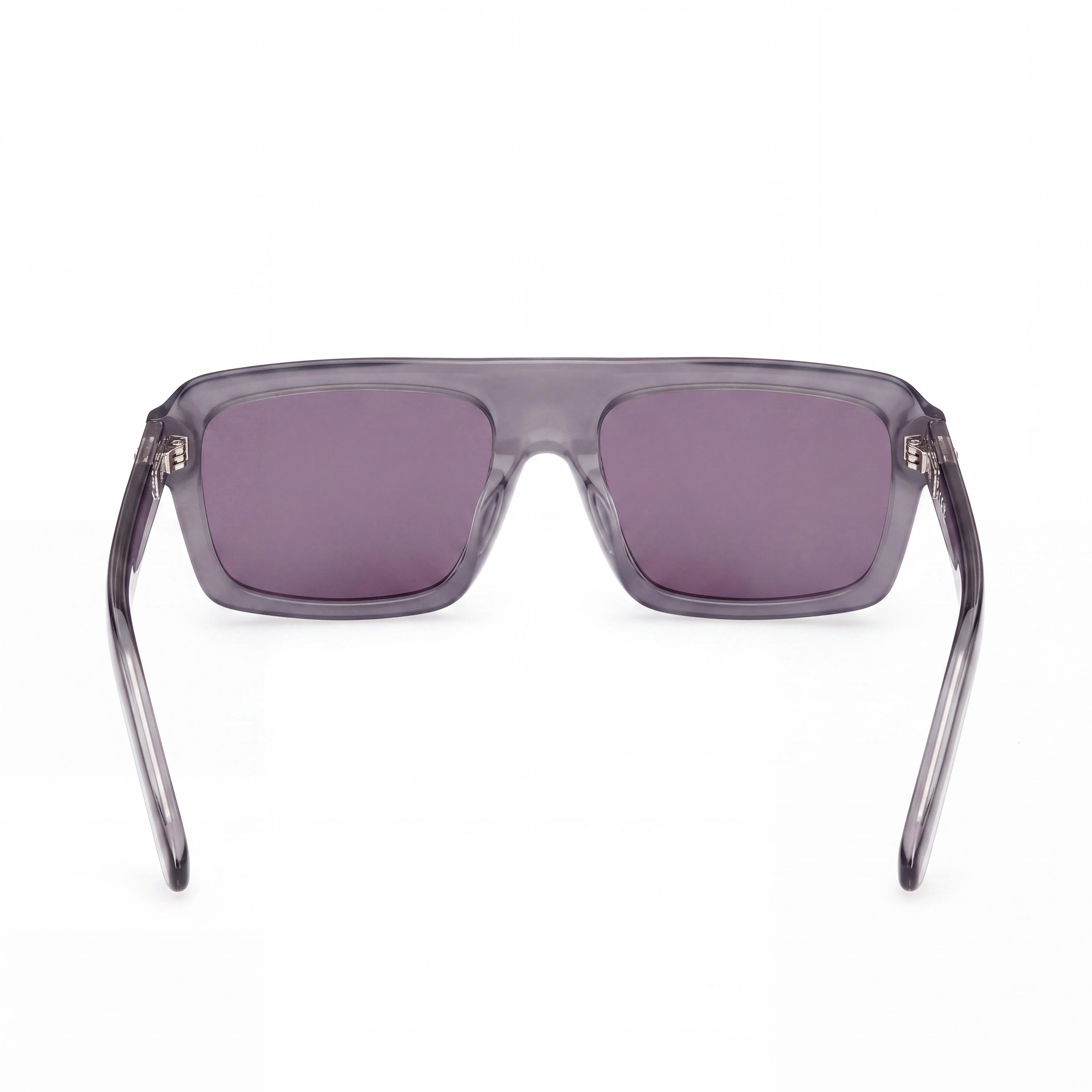 adidas Originals Classic Unisex Shiny Grey Plastic Purple Lens 100% UVA & UVB Protection Non-Polarized 55mm Sunglasses, Photo 4