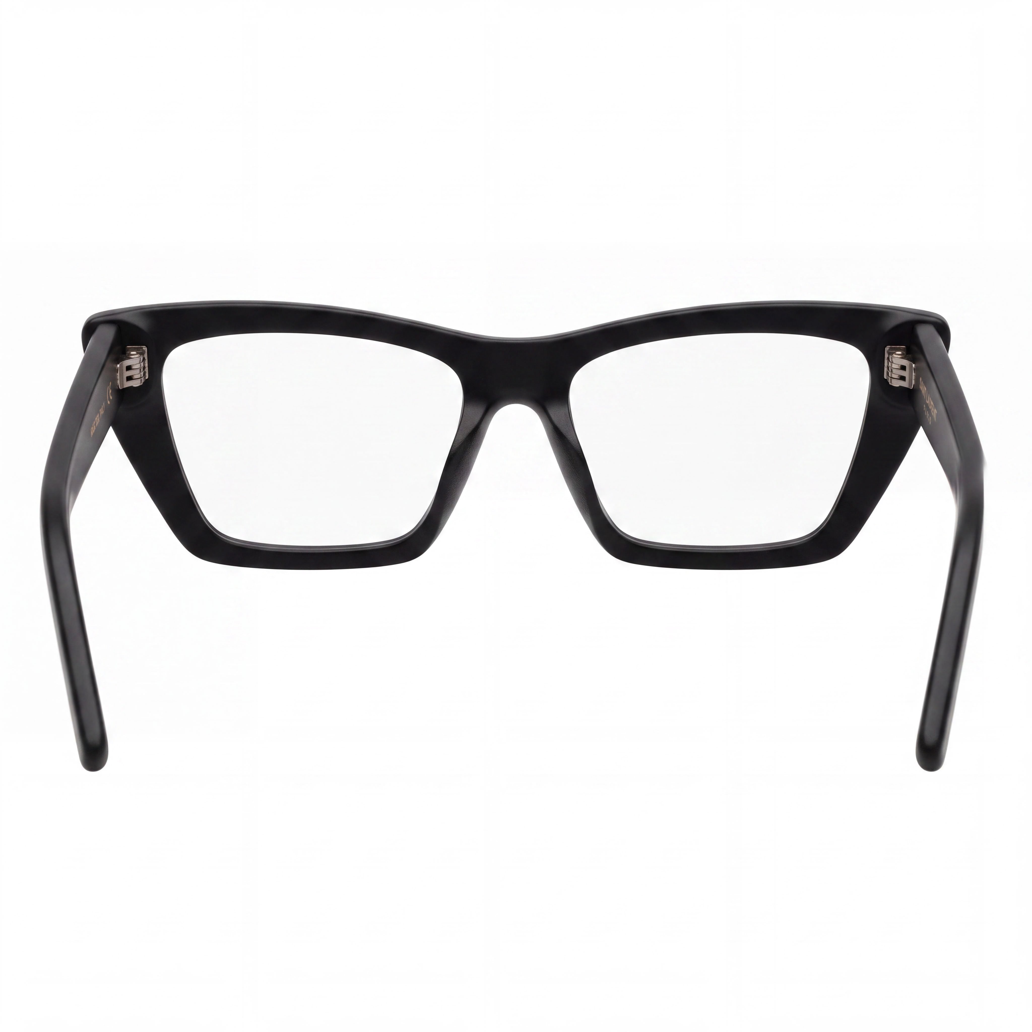 Yves Saint Laurent New Wave Cat Eye Eyeglasses for Women, Black / Transparent Acetate Frame, Size 51-16-145mm, Photo 3