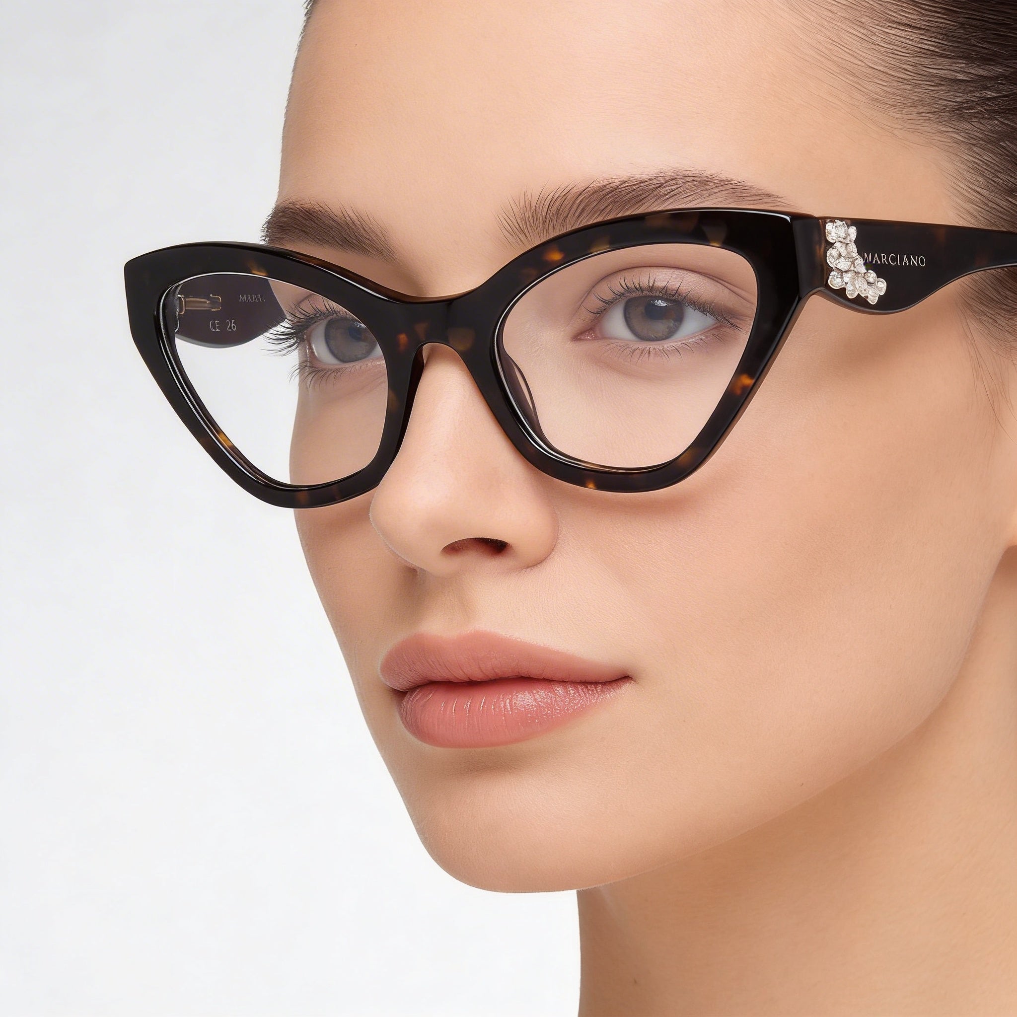 Gafas Guess by Marciano Gm50038 para mujer, con montura de plástico habana oscura y lentes de policarbonato, 53 mm, Photo 5