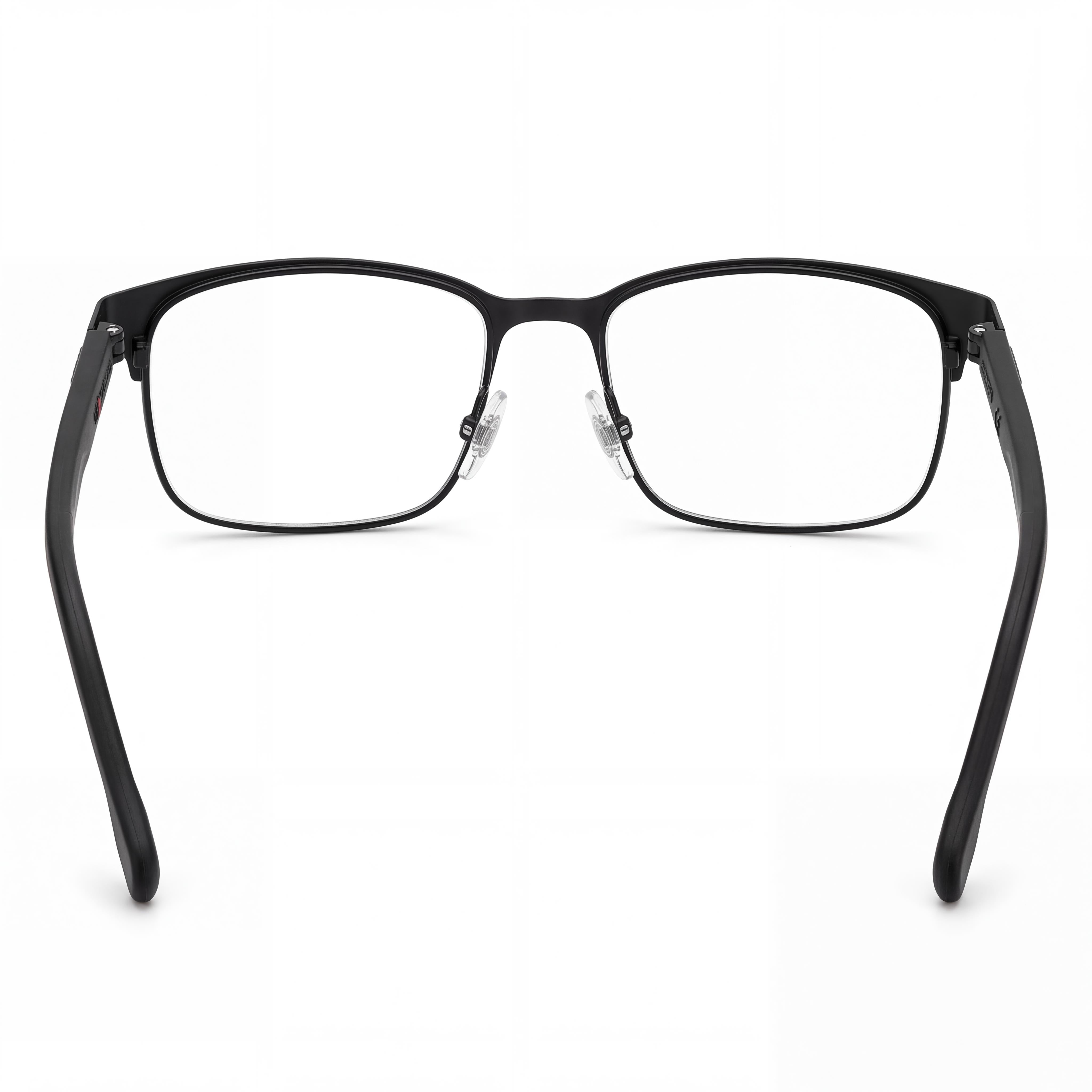 Carrera 8869 Men's Eyeglasses with Stainless Steel Frame in Black, featuring a 55mm Lens Width, Photo 3