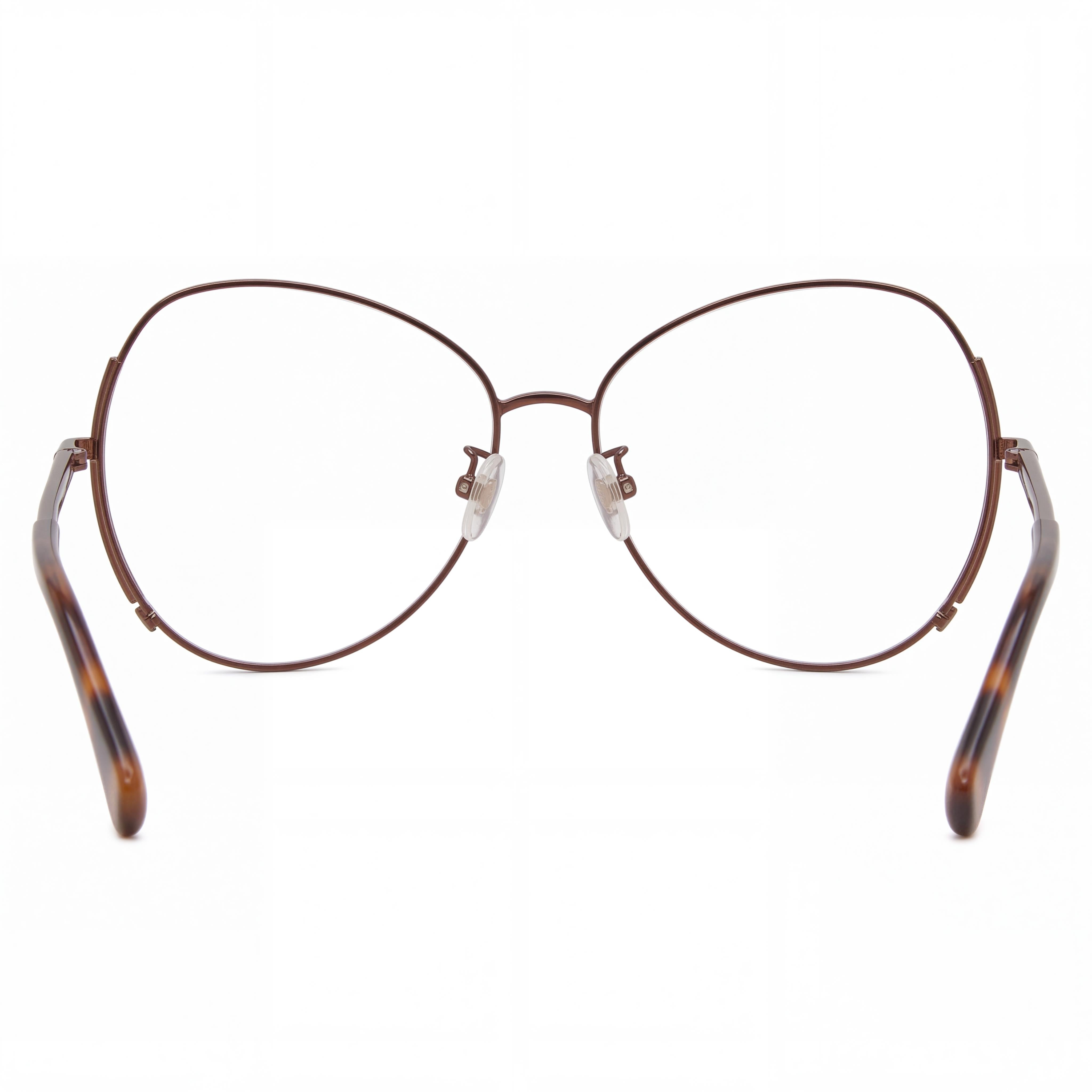 MaxMara MM5001-H Women's Shiny Dark Bronze Metal Prescription Eyeglasses Frame 57-14-140, Photo 3