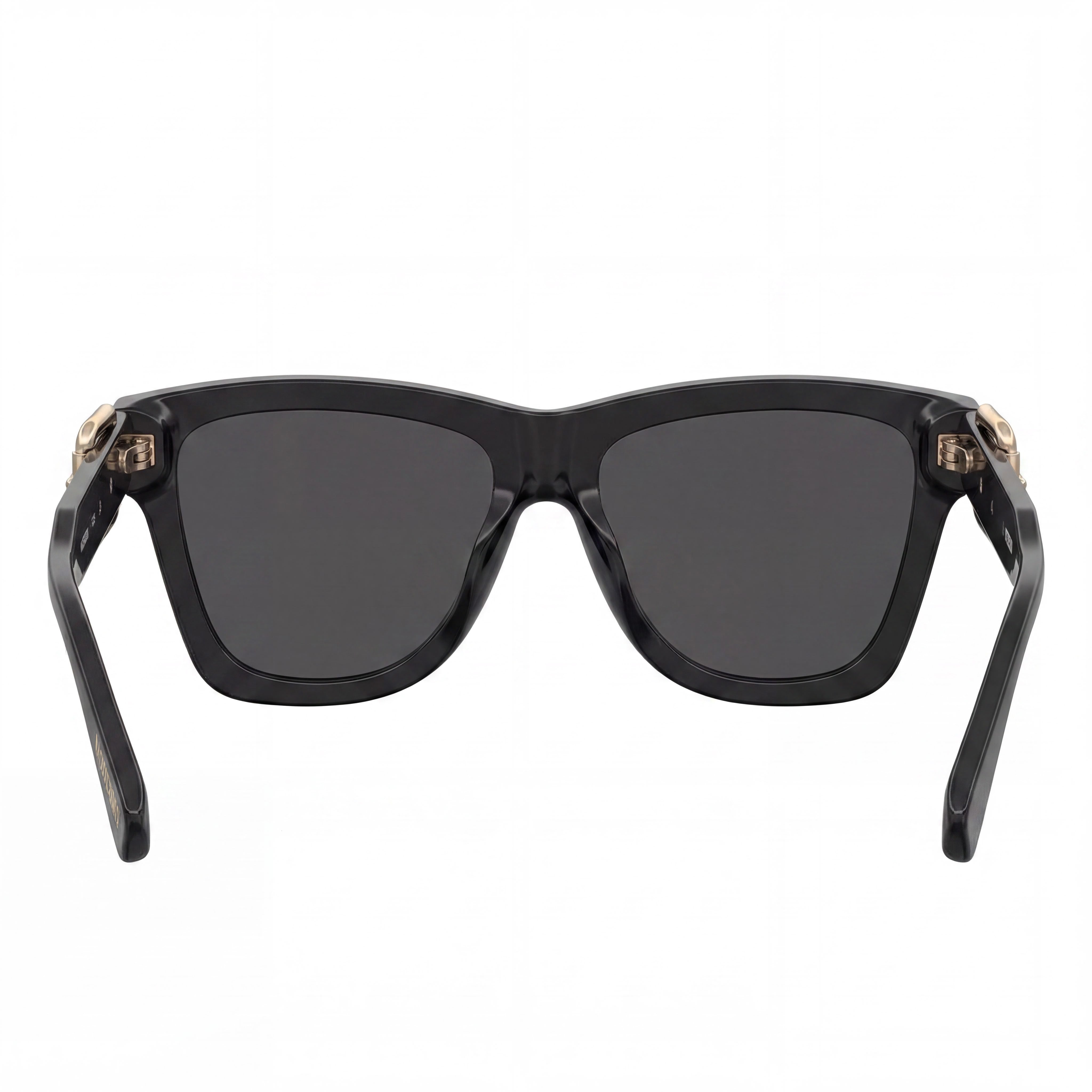 Gafas de sol cuadradas clásicas Moschino MOS131/S para mujer, montura de plástico negra/gris oscuro, lentes negras, protección UV, 54-16-140, Photo 4