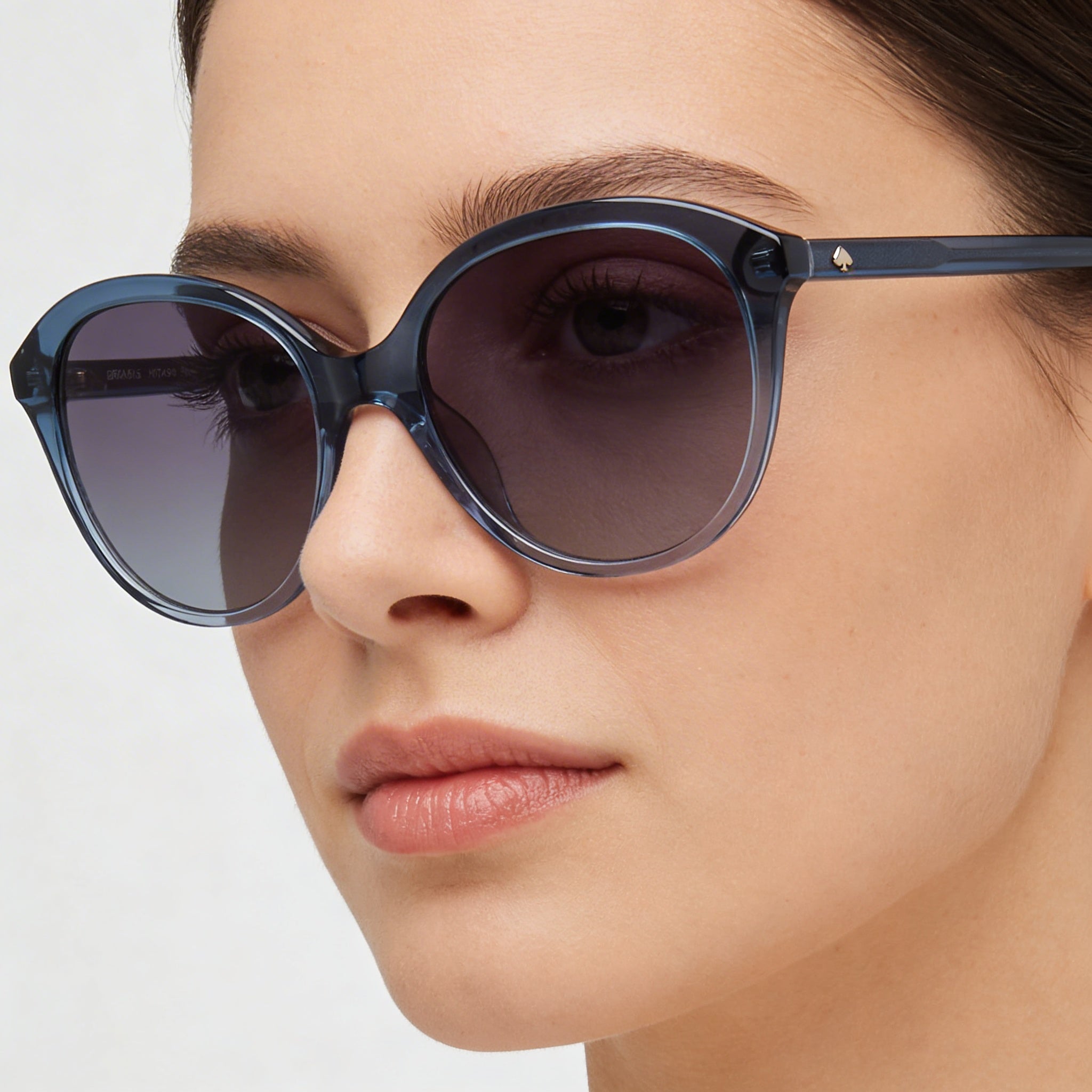 kate spade new york Bria/G/S Gafas de sol de acetato de estilo casual para mujer con lentes degradadas en azul de 55 mm, Photo 3