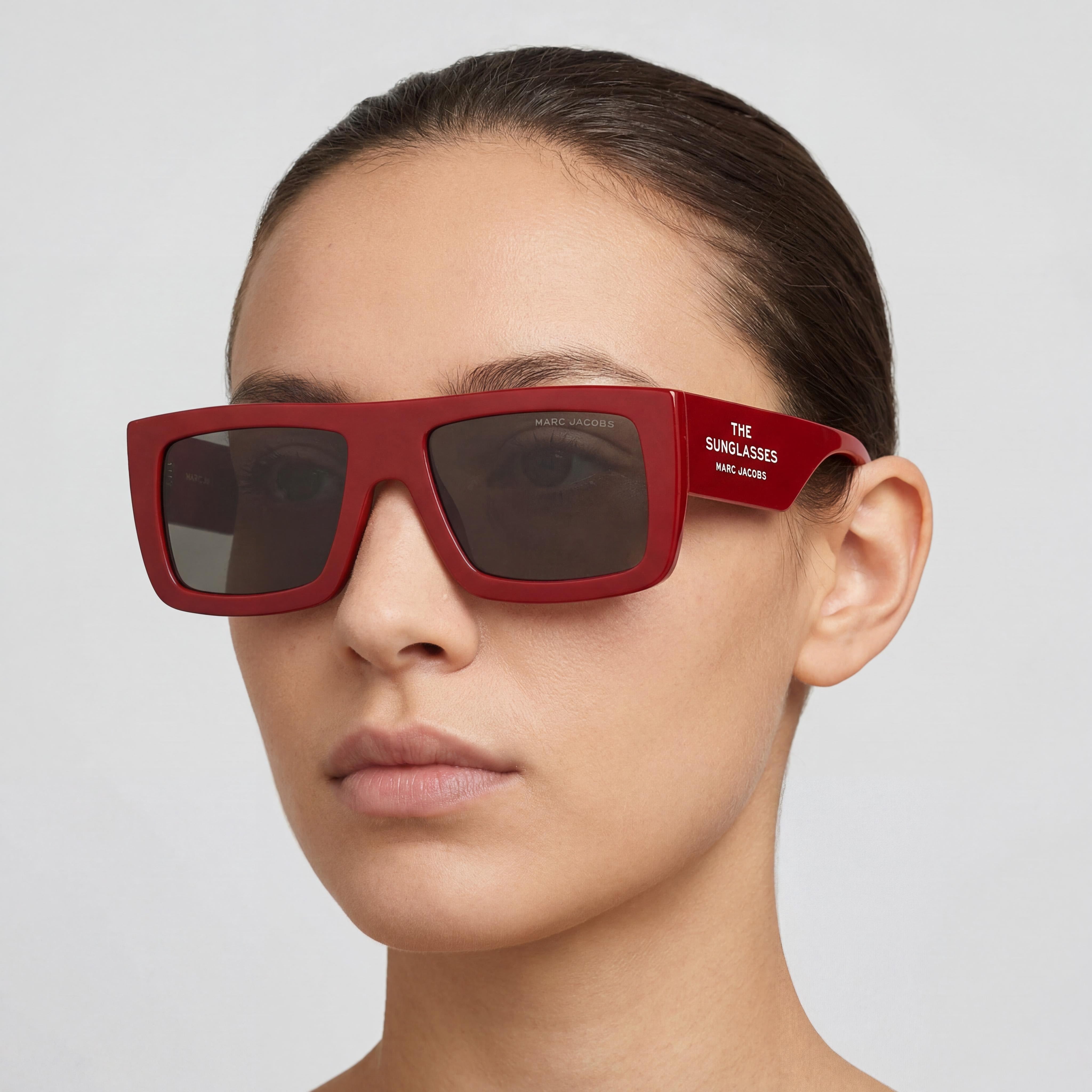 Marc Jacobs MARC 775/S Montura de poliamida roja atrevida y moderna Lentes marrón rojizo No polarizadas Unisex 53mm, Photo 5
