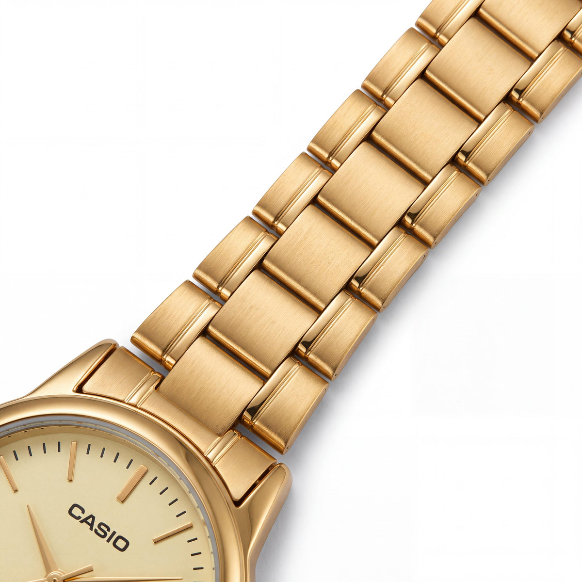 Casio Ltp-V002G-9A Women's Gold Yellow Stainless Steel Bracelet Calendar Watch 25mm, Photo 3