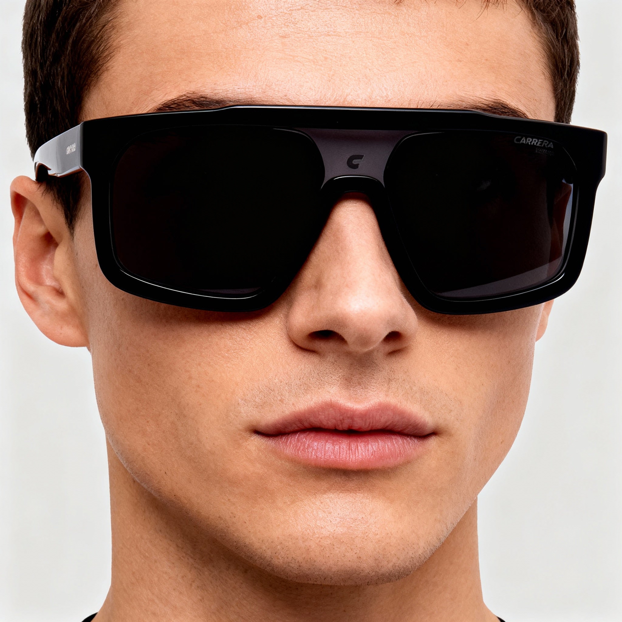 Carrera 1061/S Unisex Black Grey Acetate Frame with Grey Polarized Lenses Sunglasses 59-16-145, Photo 3