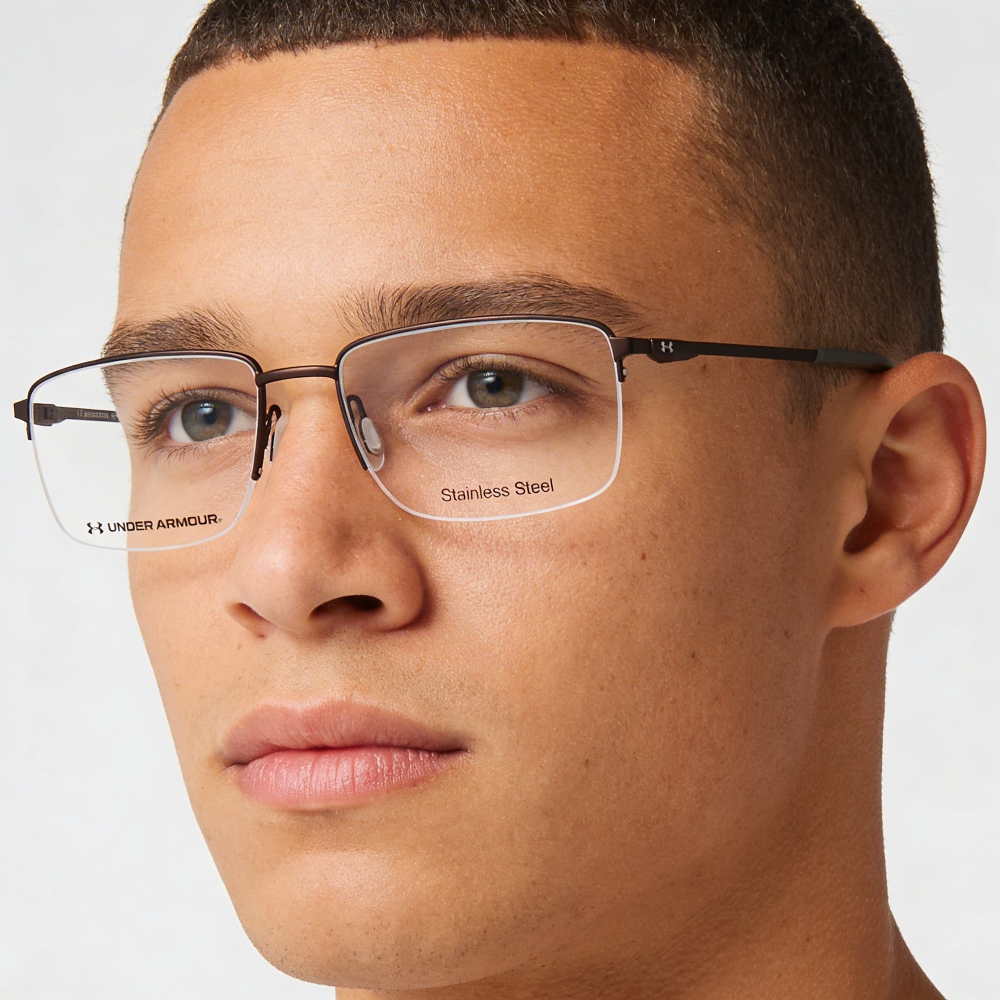 Under Armour Ua 5016/G Men's Brown Metal Eyeglasses Frame with Brown Demo Lenses 58mm, Photo 4