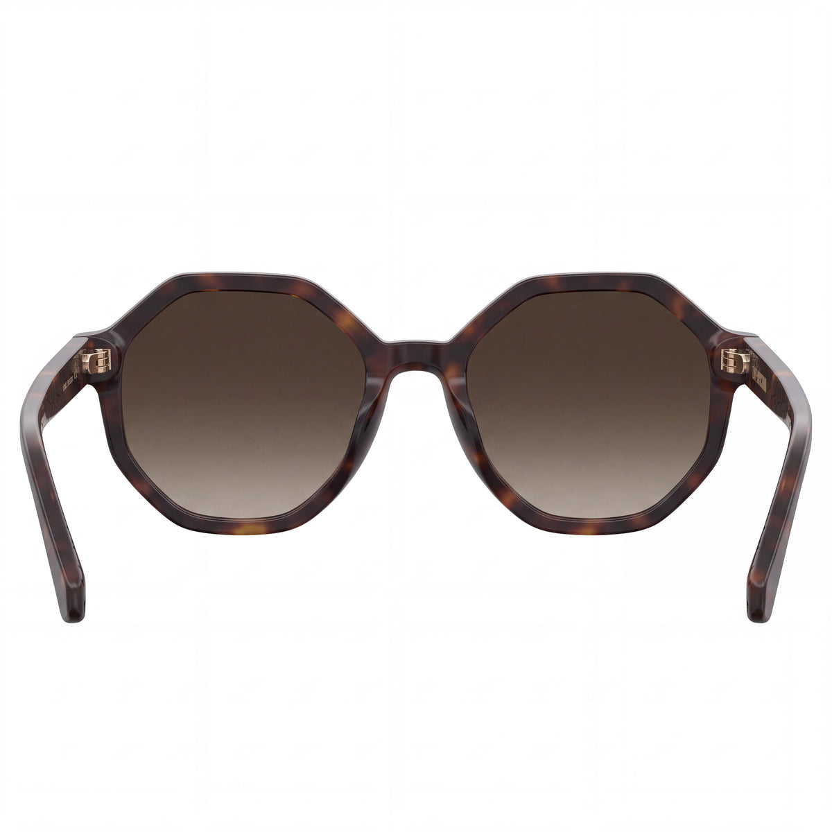 Love Moschino MOL076/S Women's Geometric Havana Cellulose Propionate Non-Polarized Brown Shaded Sunglasses 52mm, Photo 3