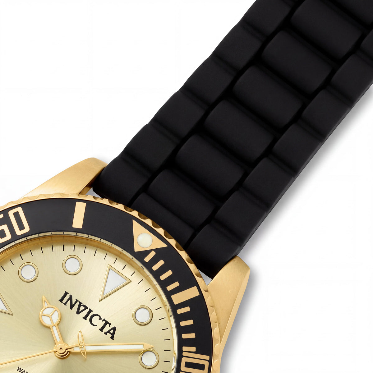 Invicta Pro Diver Men's 44mm Stainless Steel Quartz Chronograph Watch with Gold Dial, Photo 2