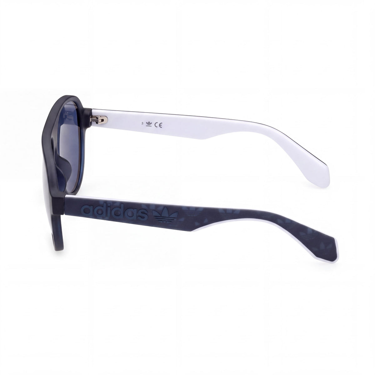Gafas de sol adidas Originals Or005992x para hombre con montura inyectada azul y lentes con espejo azul y protección UV de 57 mm, Photo 3