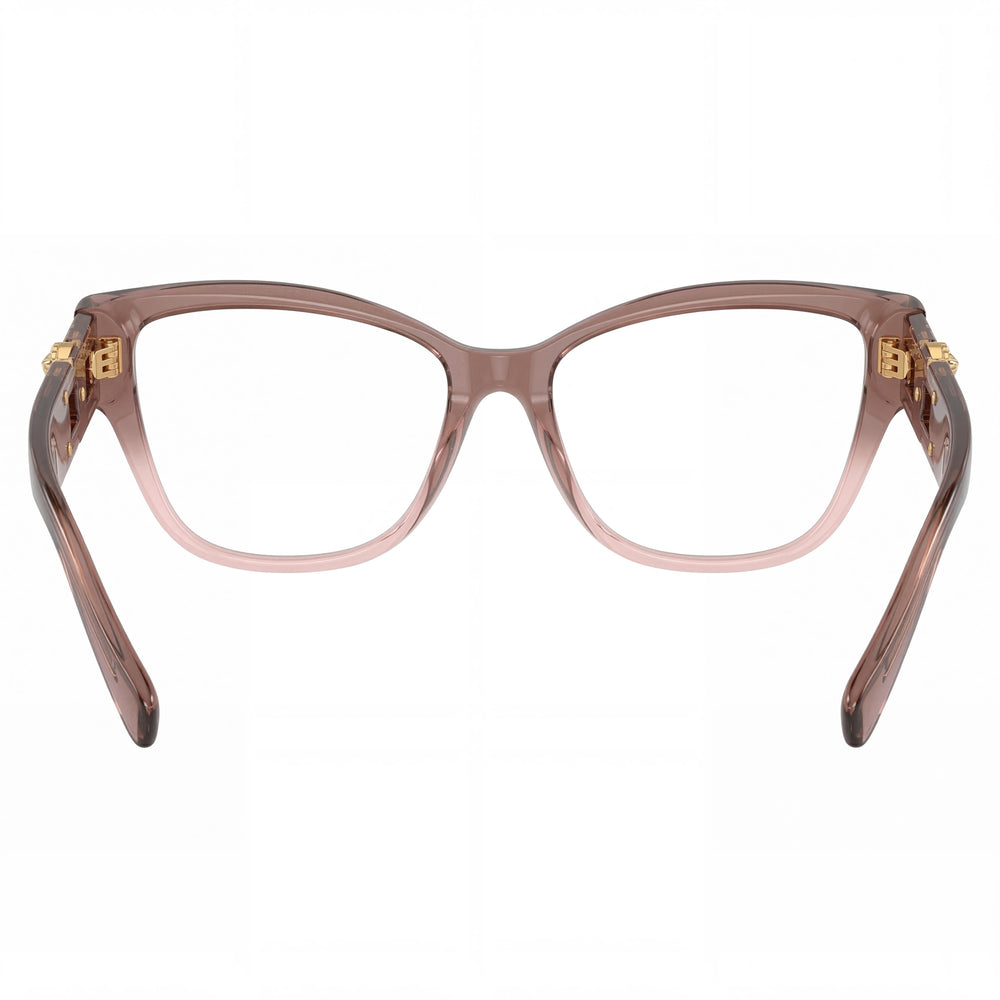 Versace Tf2091b Women's Pink Transparent Acetate Eyeglasses with Clear Plastic Lenses, 54-16-140mm