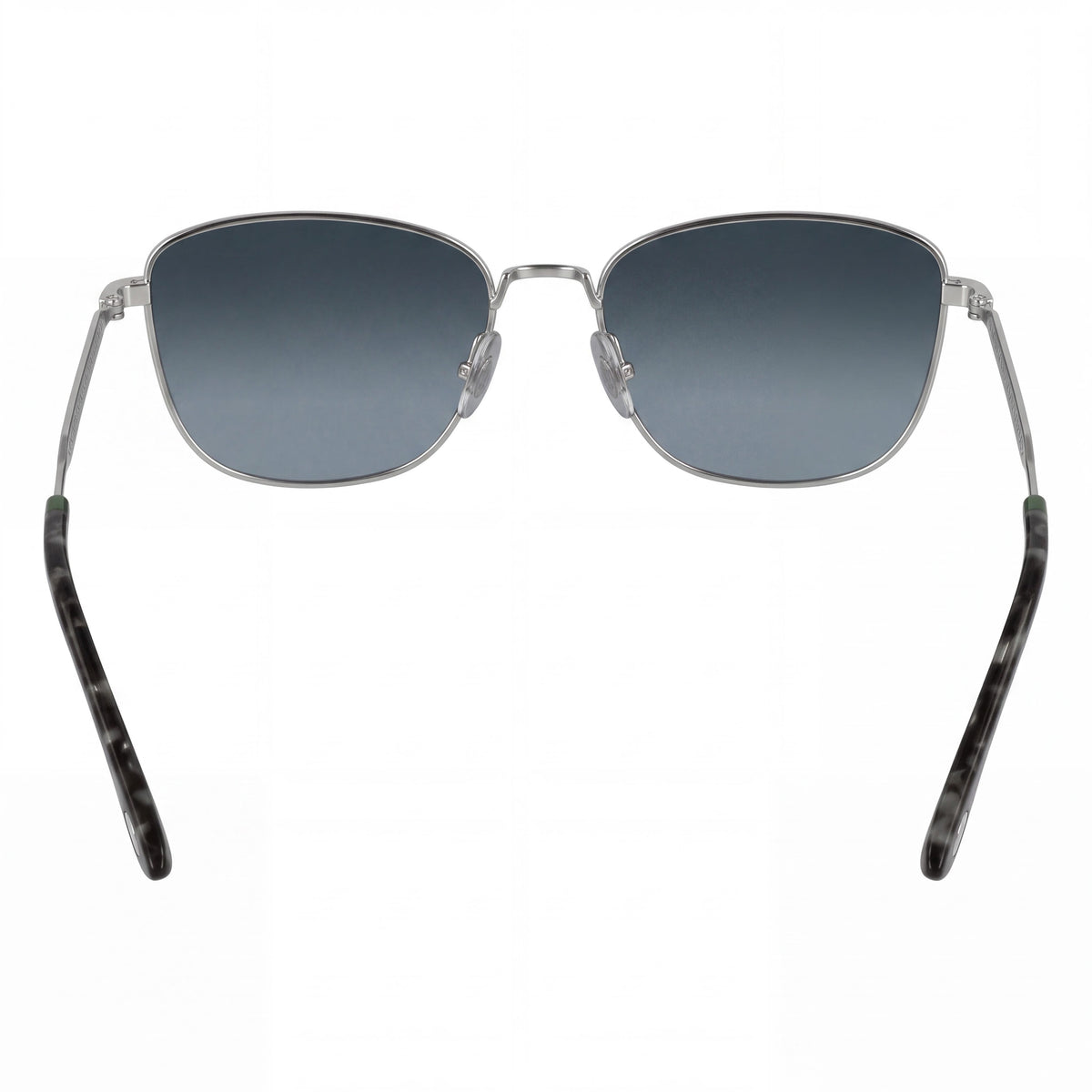Lacoste L270s Women's Silver Metal Sunglasses with Gradient Blue Lenses, UV Protection 56mm Lens Width, Photo 3
