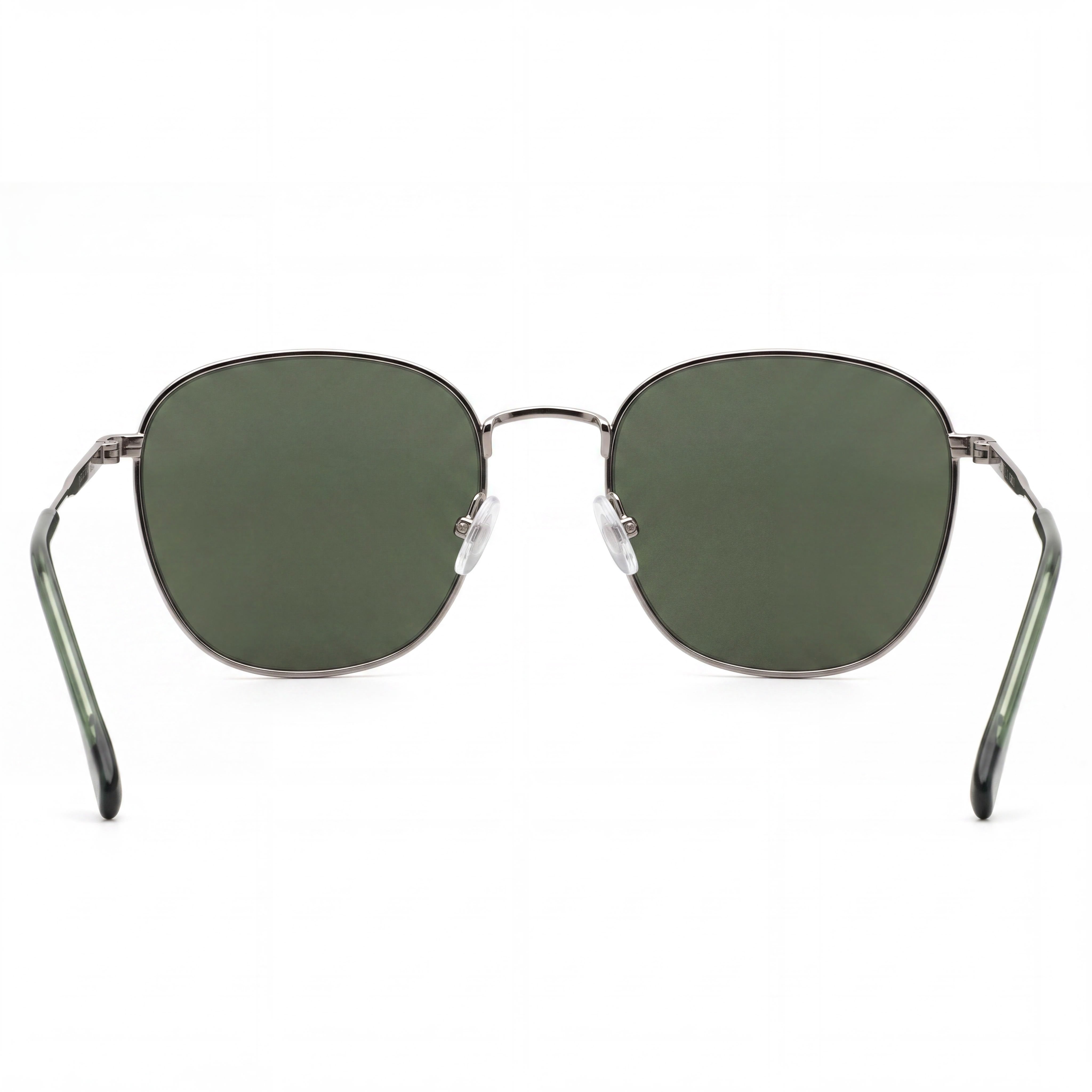 Hugo Boss Men's BOSS 1561/F/SK Square Green Metal Frame Green Lens 100% UV Protection Non-Polarized Sunglasses 57mm, Photo 3