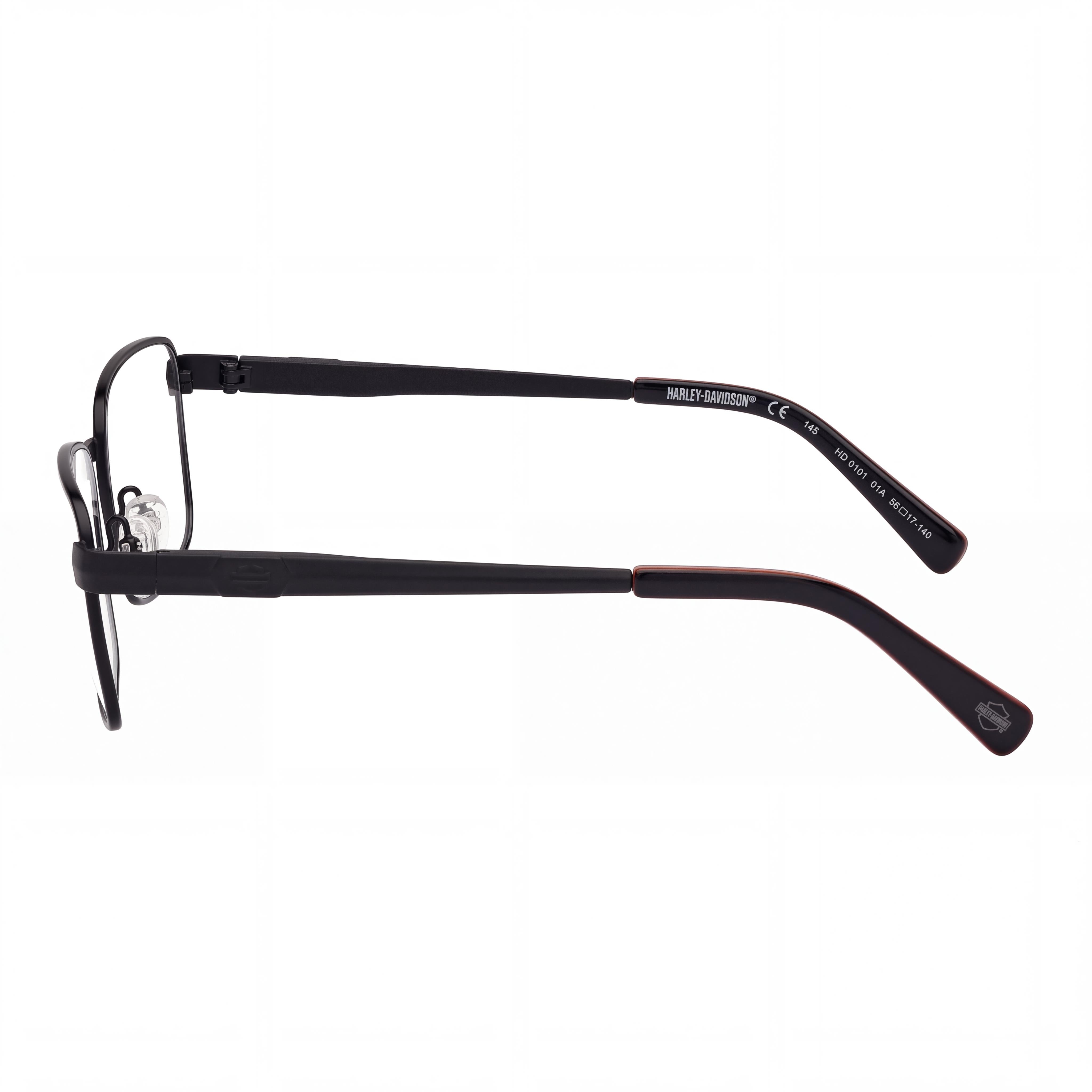 Gafas de sol clásicas Harley-Davidson para hombre, montura completa de metal, color negro brillante, lentes multicolor de 53 mm, Photo 3
