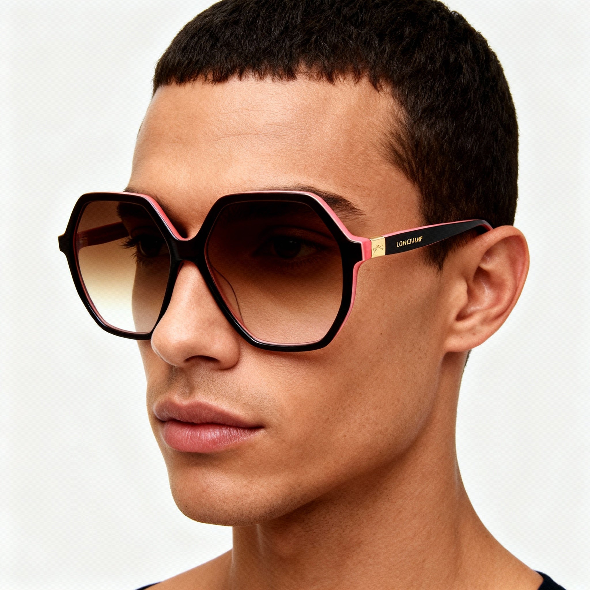 Longchamp LO707S Classic Unisex Acetate Havana Rose UV Protected Non-Polarized Sunglasses 58mm, Photo 5