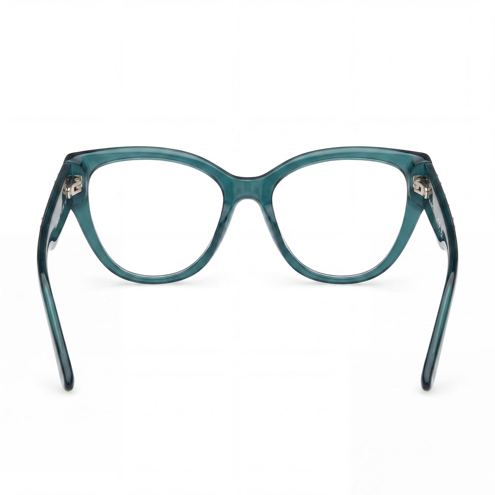 GUESS by Marciano Gm50018 Women's Dark Green Plastic Eyewear, Lens Width 54mm, Bridge 17mm, Temple 140mm