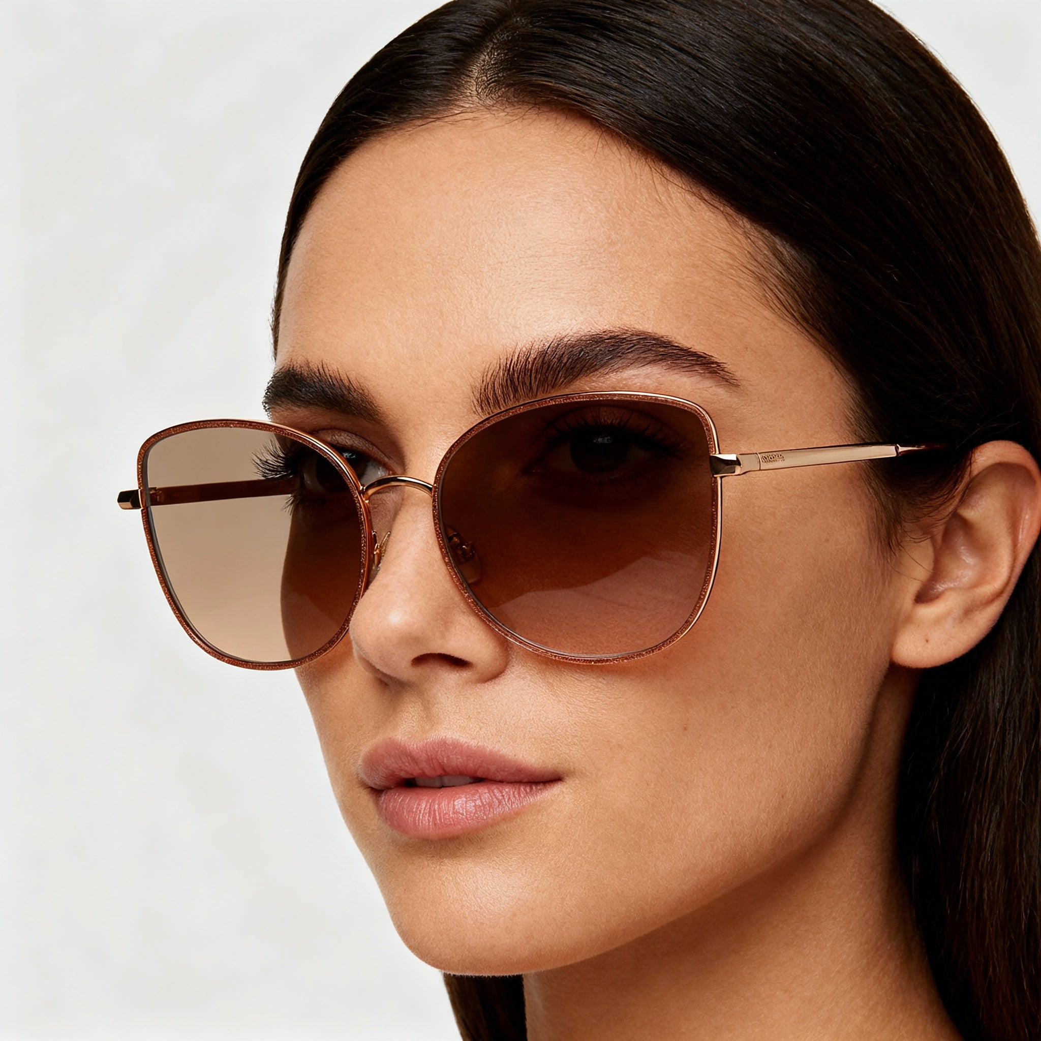 kate spade new york Maryam/G/S Women's Stainless Steel Red Gold Sunglasses, Silver Mirrored Shaded Brown Lenses, 56-17-140mm, Photo 4