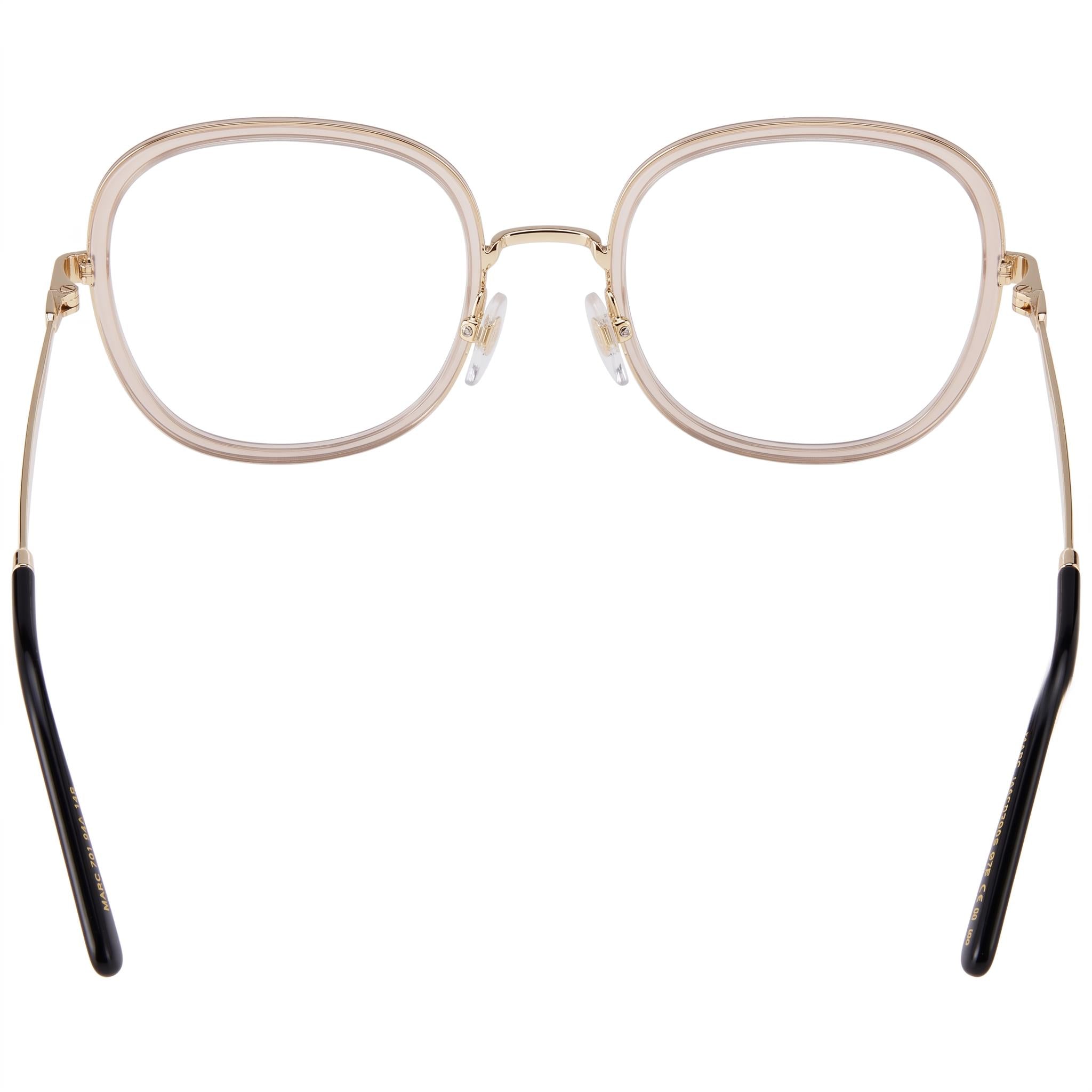 Gafas de sol Marc Jacobs Modern para mujer en beige y dorado, con montura de acero aleado y lentes de policarbonato, 53 mm, Photo 3