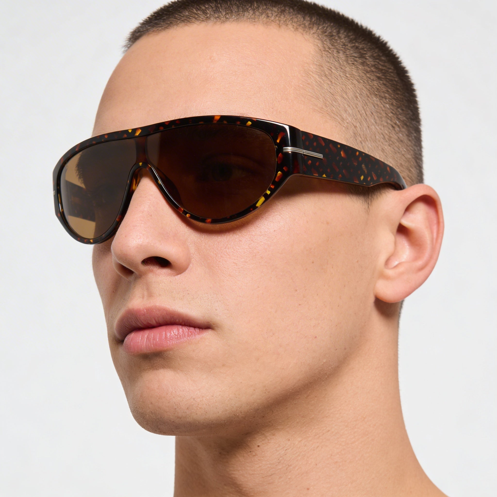 Gafas de sol Hugo Boss 1623/S Havana Ecological Oil para hombre, color marrón, sin polarizar, con protección UV, 99-1-135 mm, Photo 5