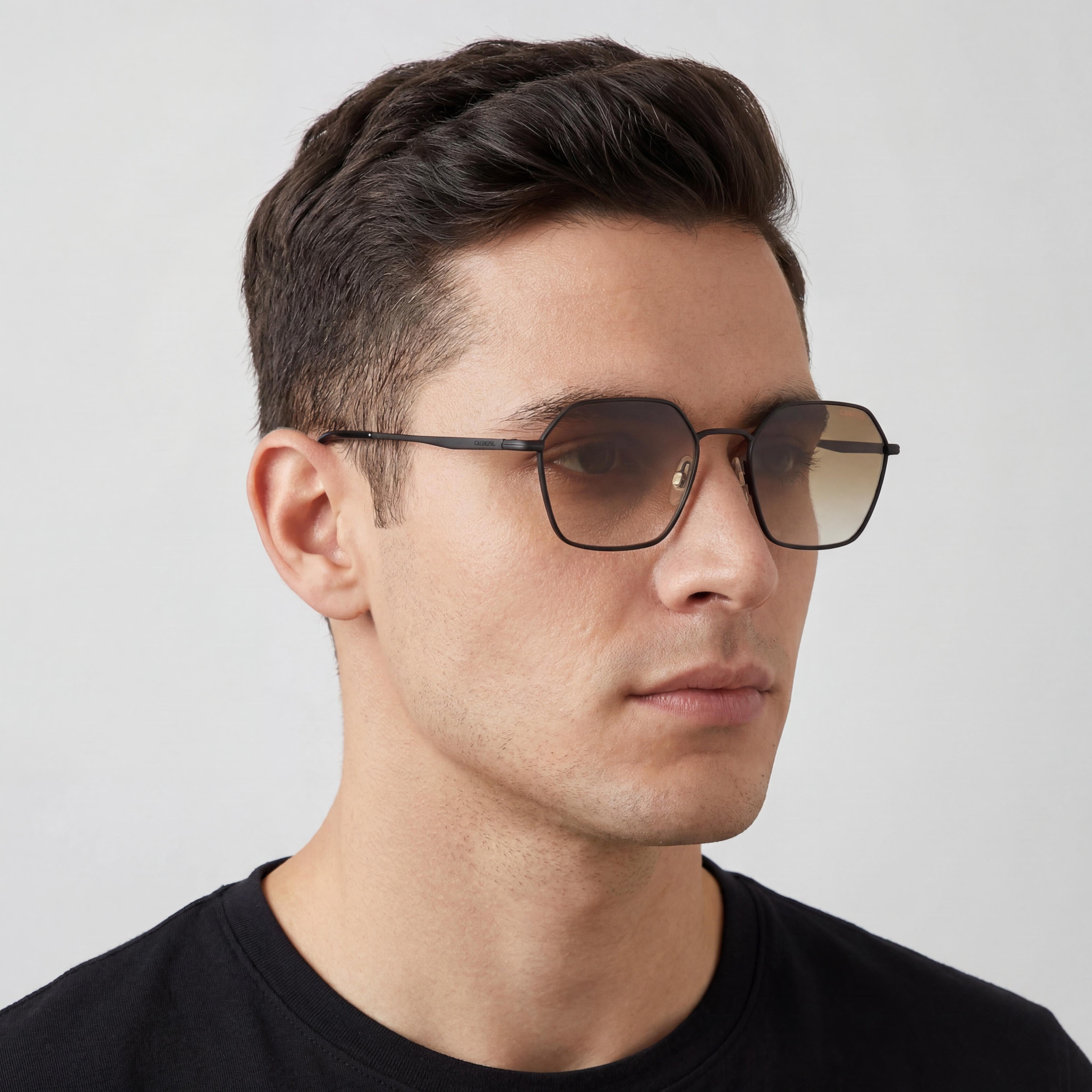 Carrera 334/S Unisex Matte Black Stainless Steel Frame Sunglasses with UV Protection, 53mm Lens, Photo 5