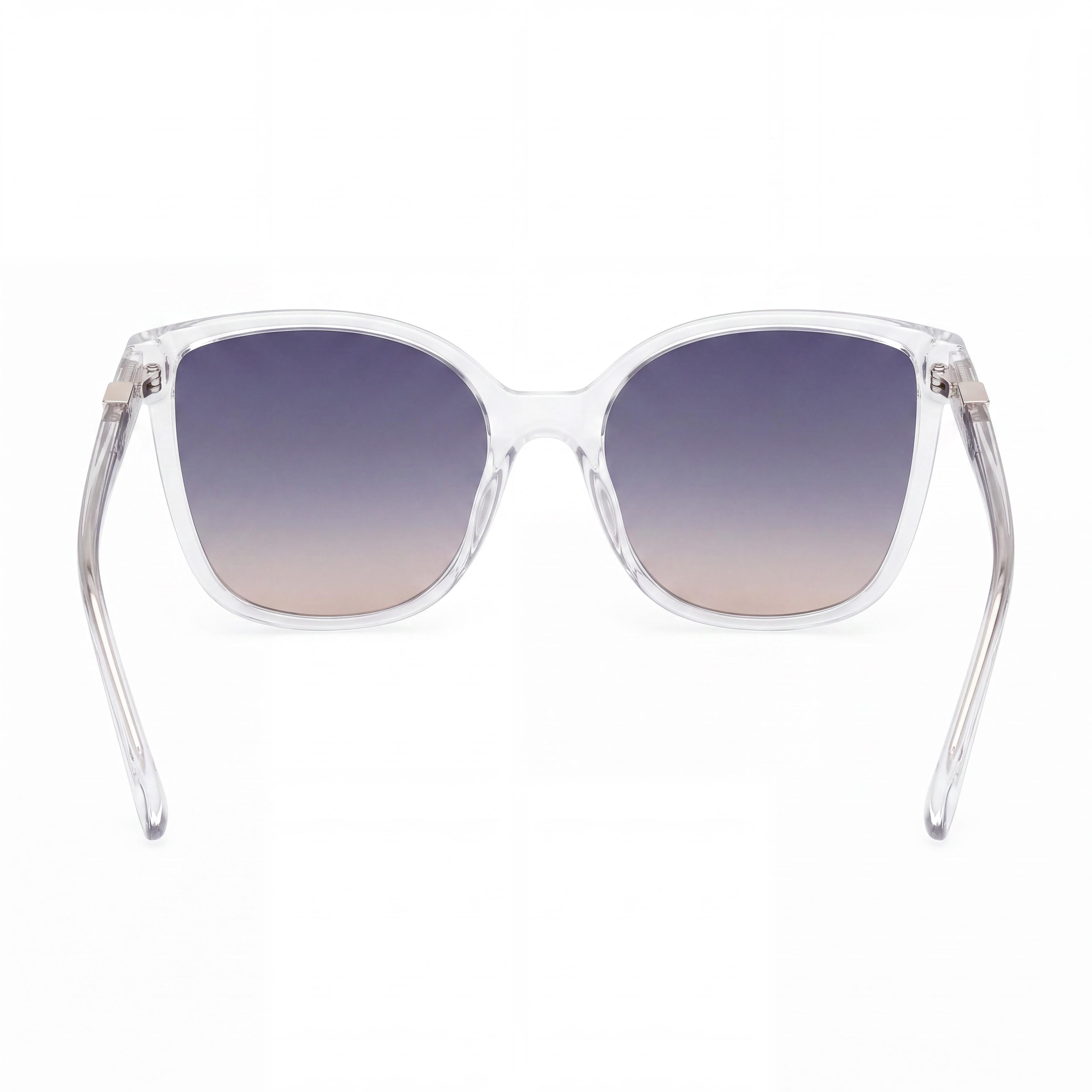 GUESS Women's Injected Sun Glasses Crystal Gradient Smoke Frame Gradient Smoke Grey Polarized UV Protection 60mm, Photo 4