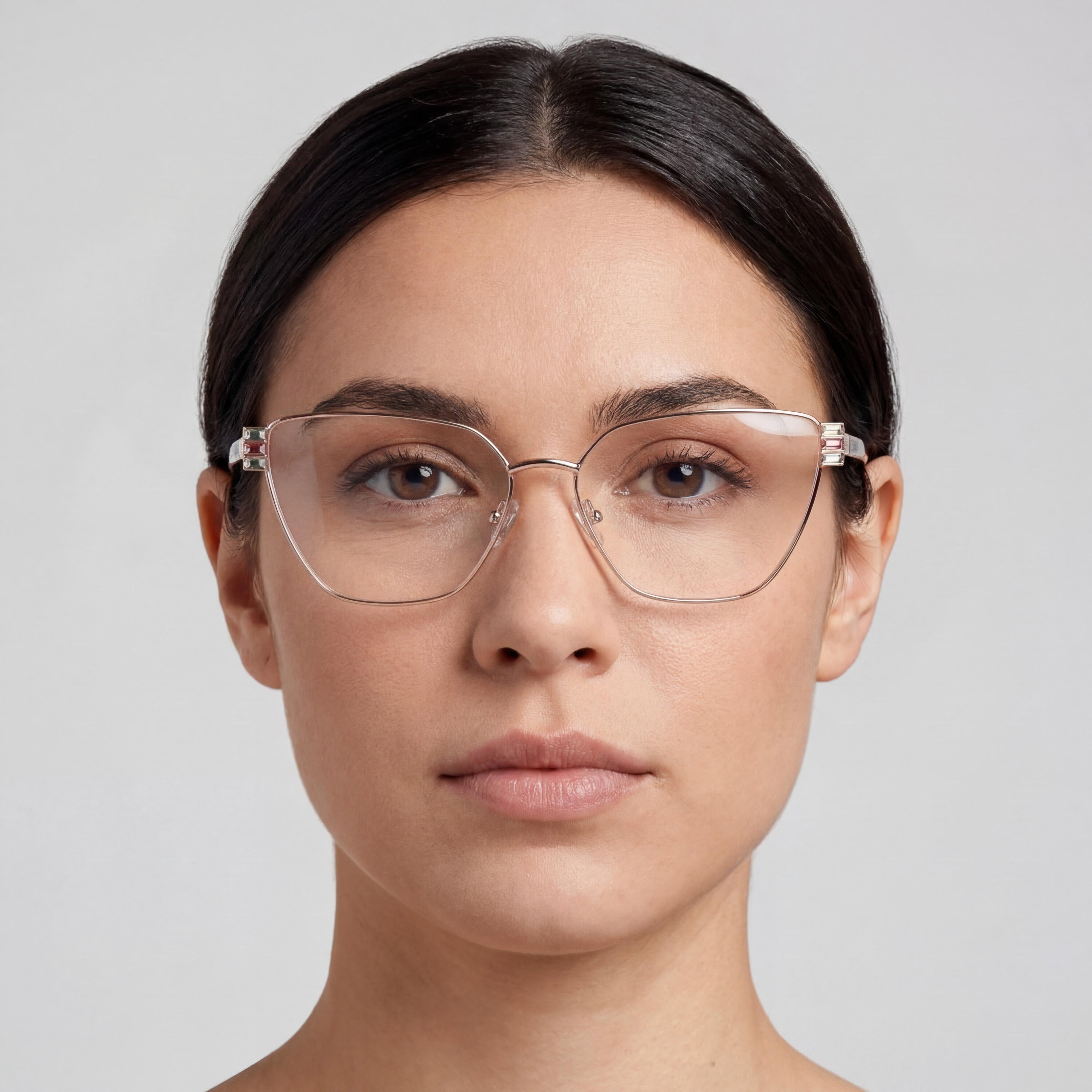 GUESS BUTTERFLY GU2969 Women's Black Metal Frame Non-Polarized Demo Lenses Eyeglasses 56-14-140, Photo 4