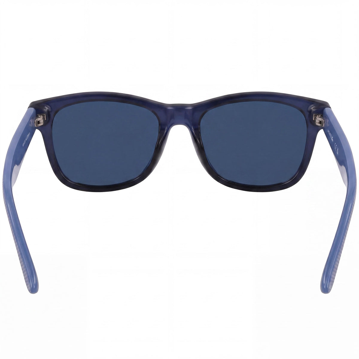 Lacoste Classic Women's Blue Plastic Frame Sunglasses with Blue Plastic Lenses and UV Protection, 52-18-140mm, Photo 3