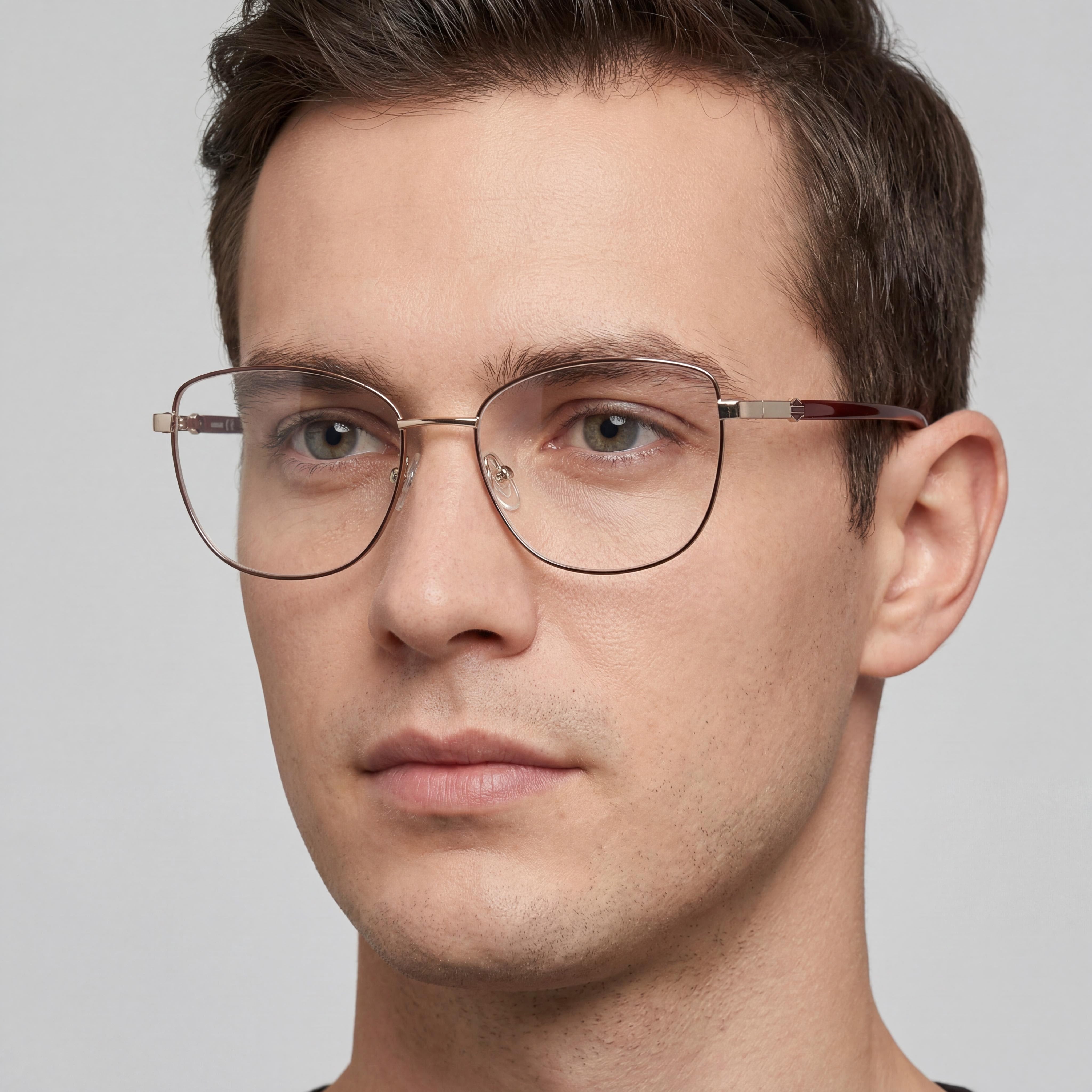 Harley-Davidson Men's Hd0575 Eyewear with Bordeaux Metal Frame, Clear Polycarbonate Lenses, 53mm, Photo 4