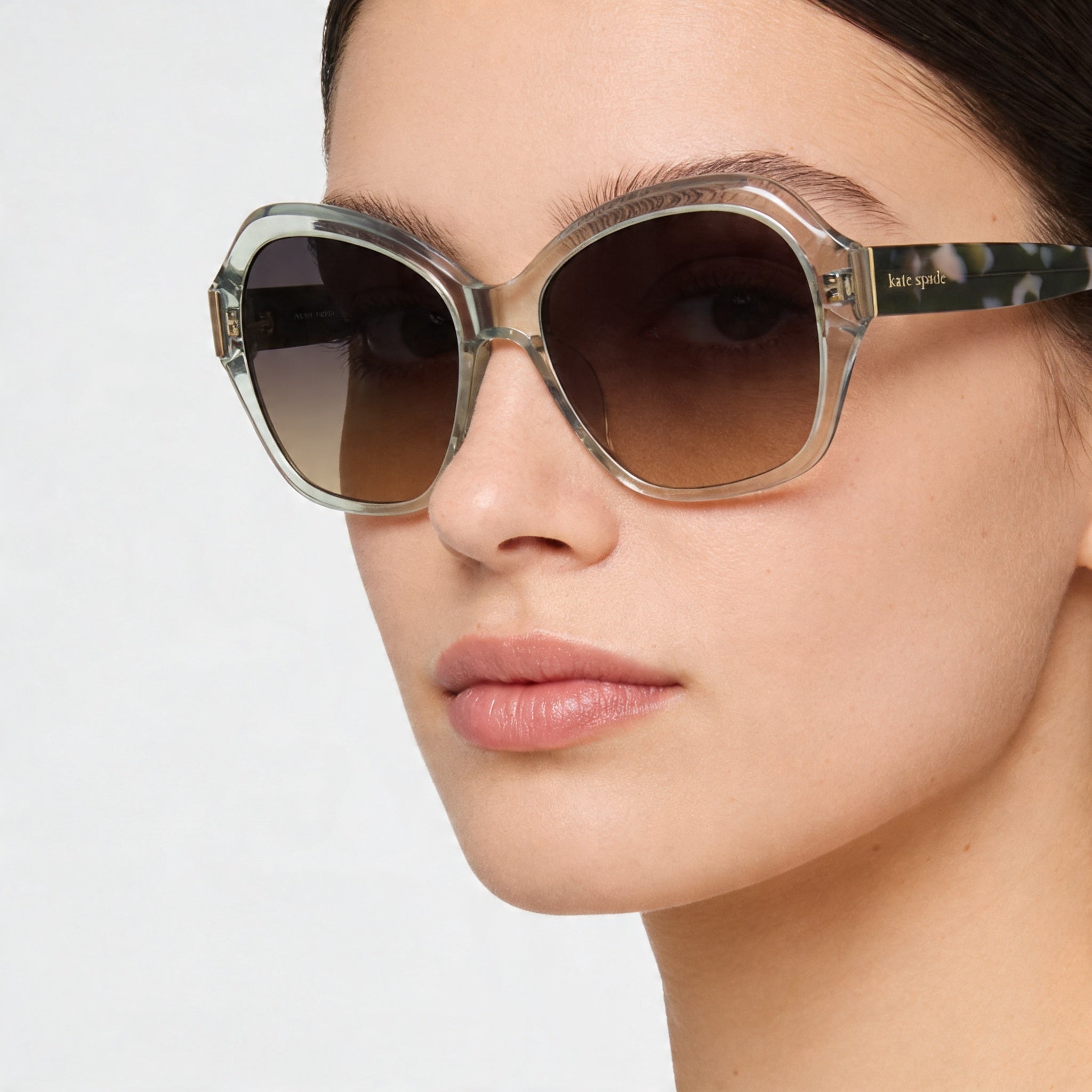 Gafas de sol de acetato verde no polarizadas de 55 mm Lottie/G/S para mujer de kate spade new york, Photo 4