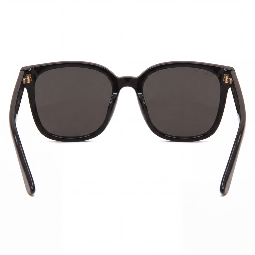 Gucci Polar-cr-39 Women's Injection Frame Non-Polarized UV Protection Sunglasses 56mm Black Brown