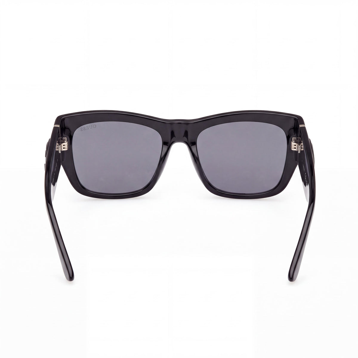 GUESS Gu00252 Women's Black Plastic Frame Smoke Non-Polarized UV 400 Protection Eyewear, 54mm Lens Width, Photo 3