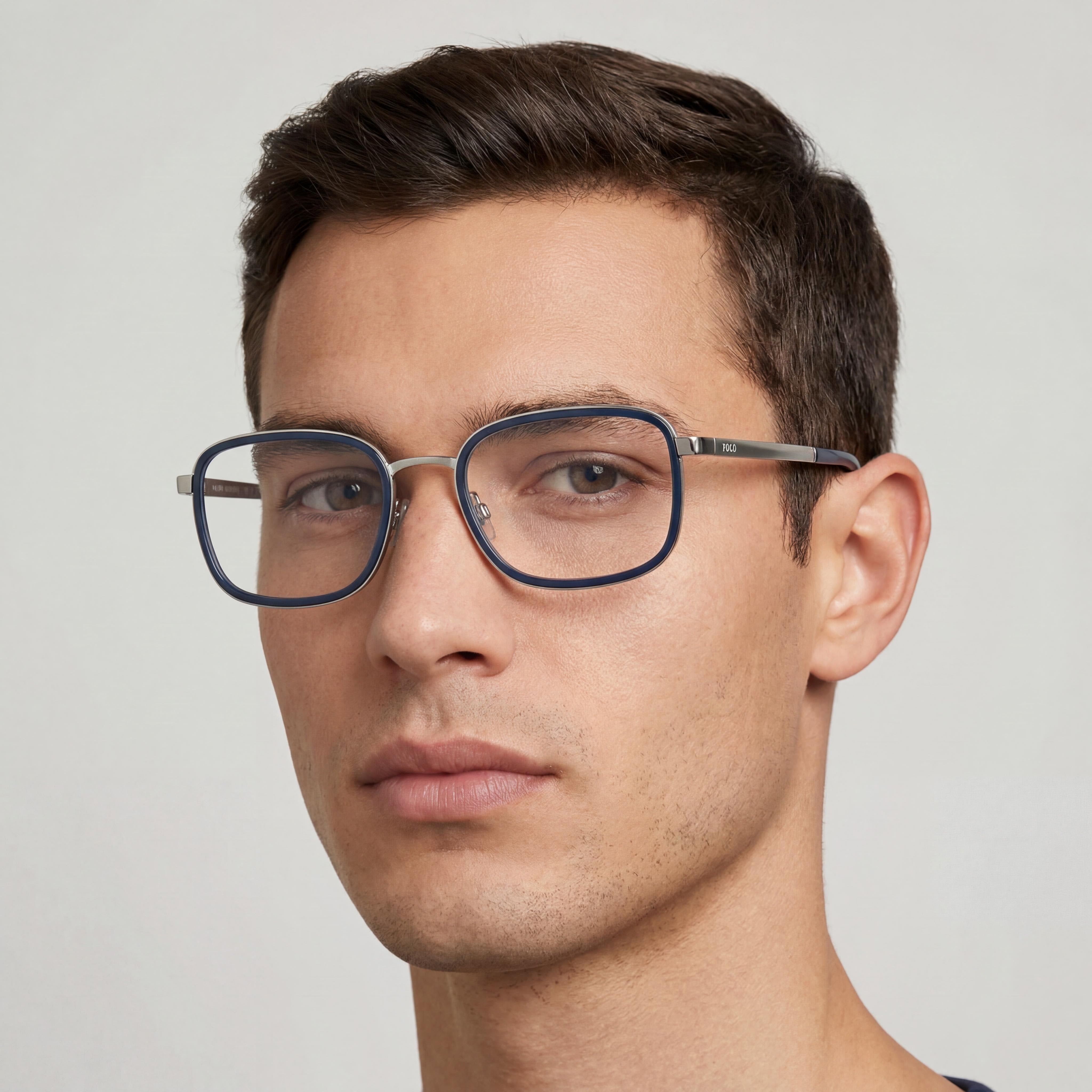 POLO RALPH LAUREN Ph1225 Men's Rectangular Metal Prescription Eyeglass Frames Navy Blue/Silver 56-20-150, Photo 5