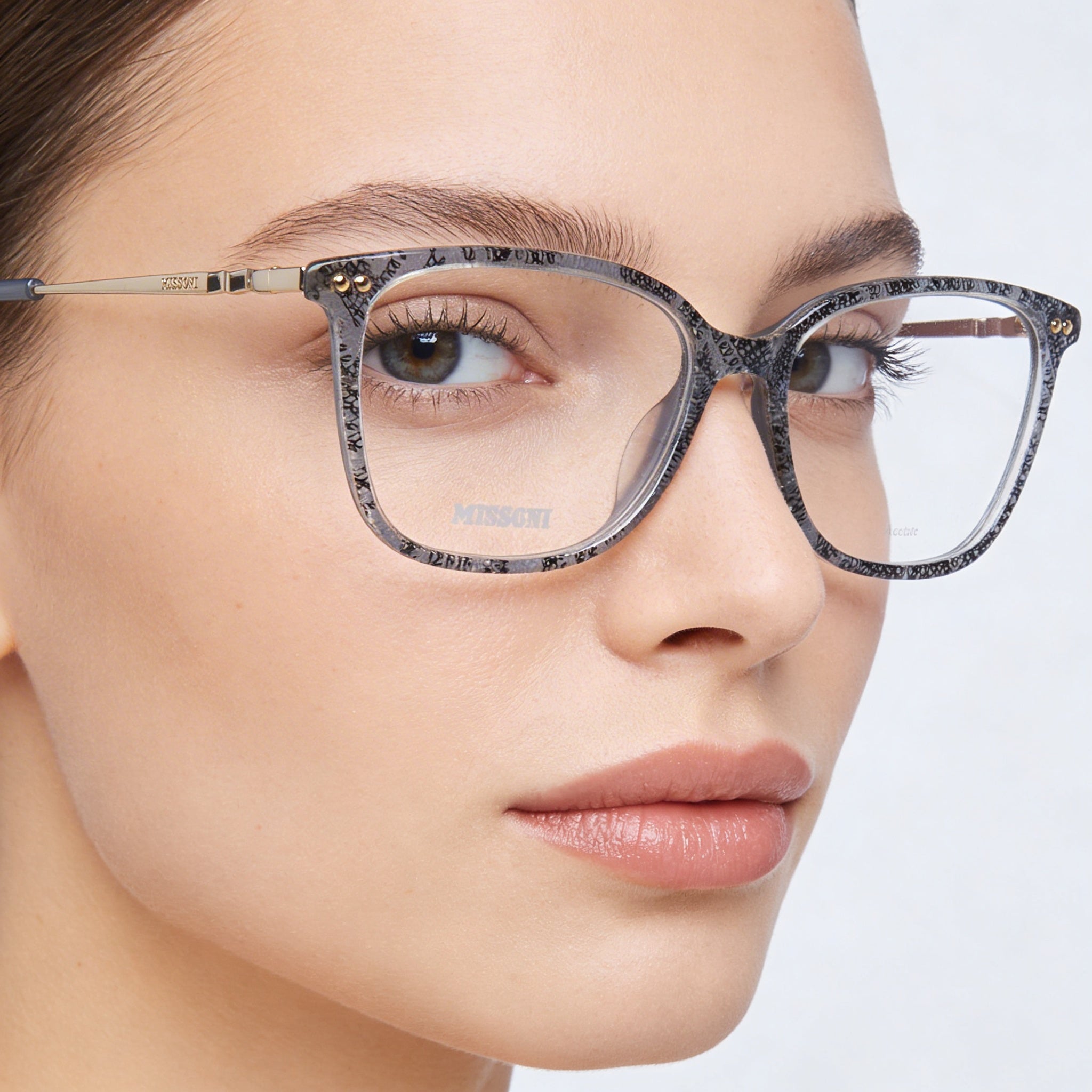 Gafas Missoni Mis 0085 casual para mujer de acetato Habana con lentes de policarbonato 53-15-140mm, Photo 4