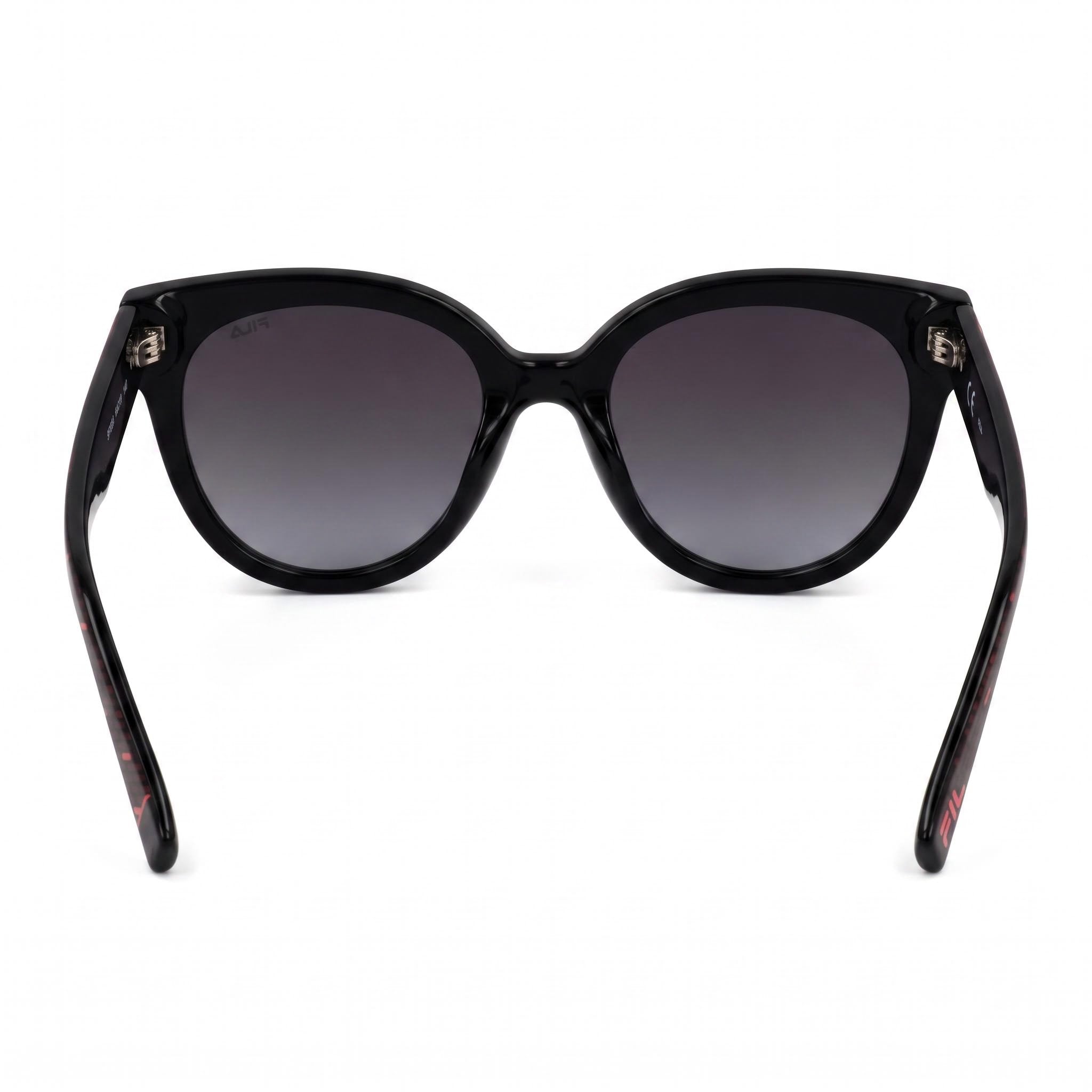 FILA SFI119 Women's Casual Injected Shiny Black Frame Smoke Gradient Non-Polarized Sunglasses 51mm, Photo 4
