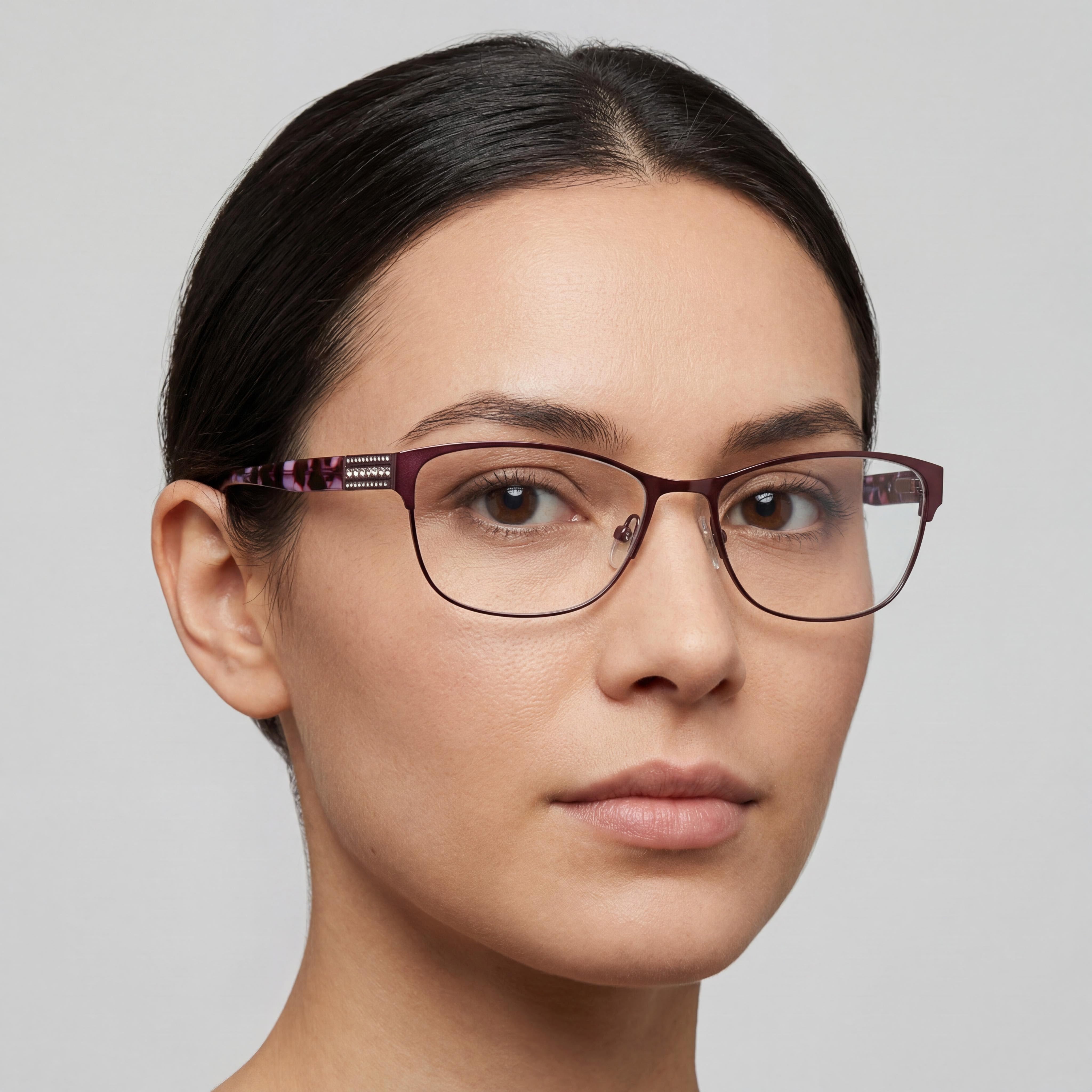 Harley-Davidson Hd0540 Gafas Metálicas Unisex Violeta Mate Havana Lente de Policarbonato Transparente 54-16-135, Photo 4