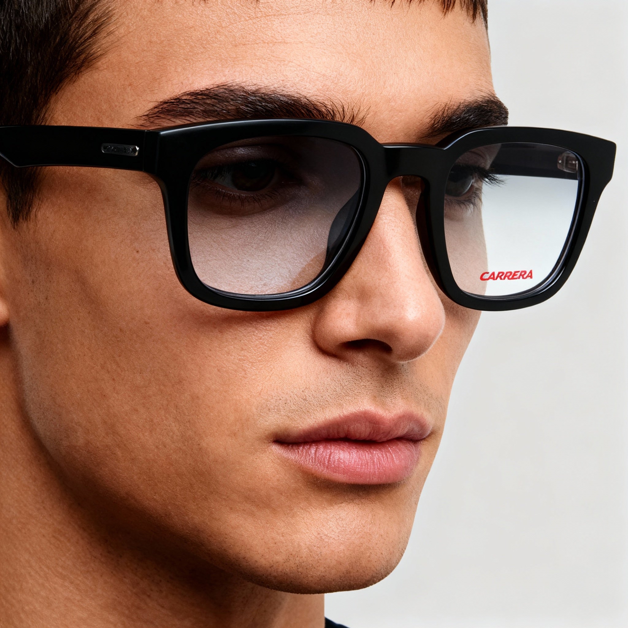 Carrera 269 Unisex Modern Black Acetate Square Full Rim Eyeglasses with Polycarbonate Lenses 50mm, Photo 5