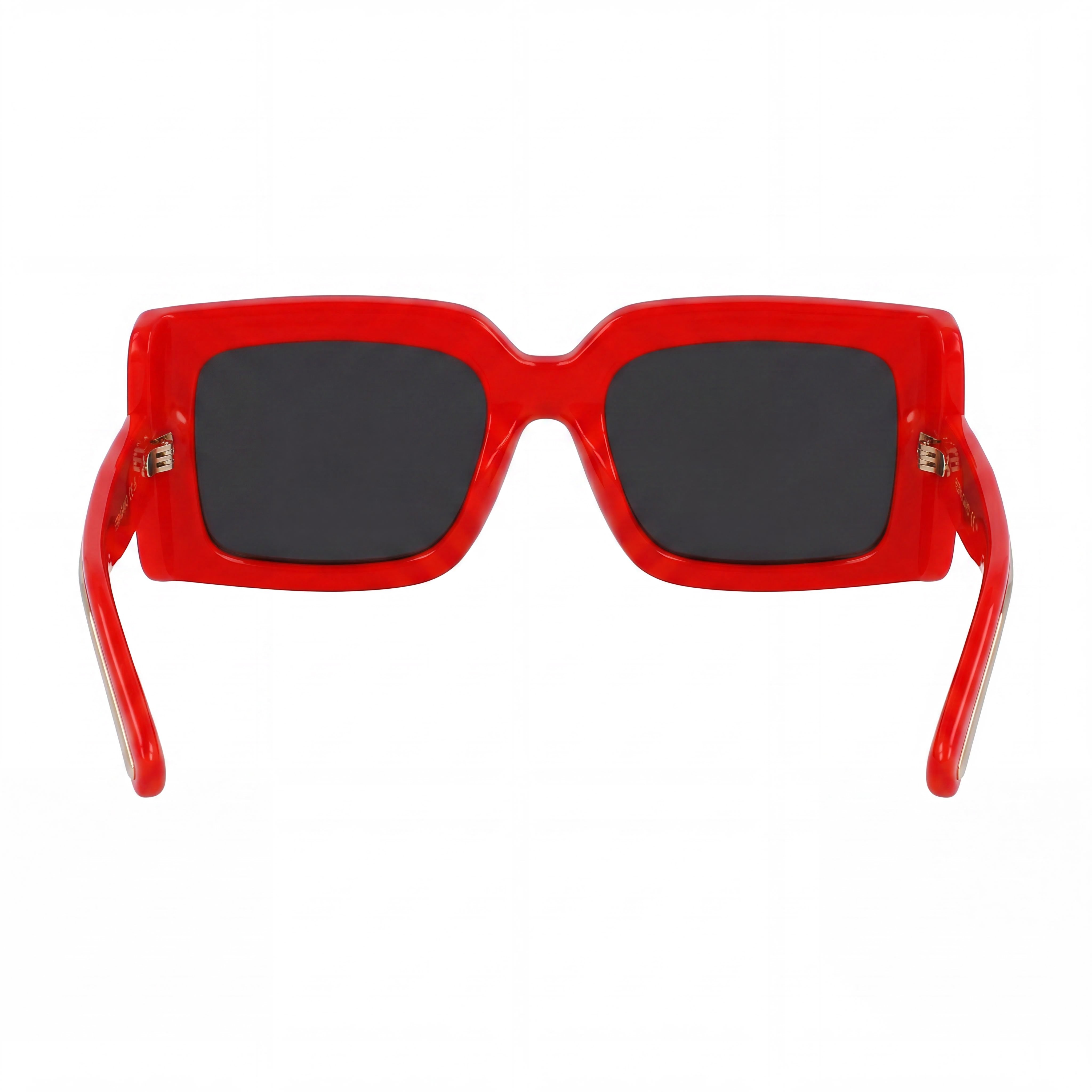 Ferragamo Sf2032s Women's Red Titanium Frame Eyewear with Grey Solid Composite Lenses, 55mm Lens Width, Photo 3