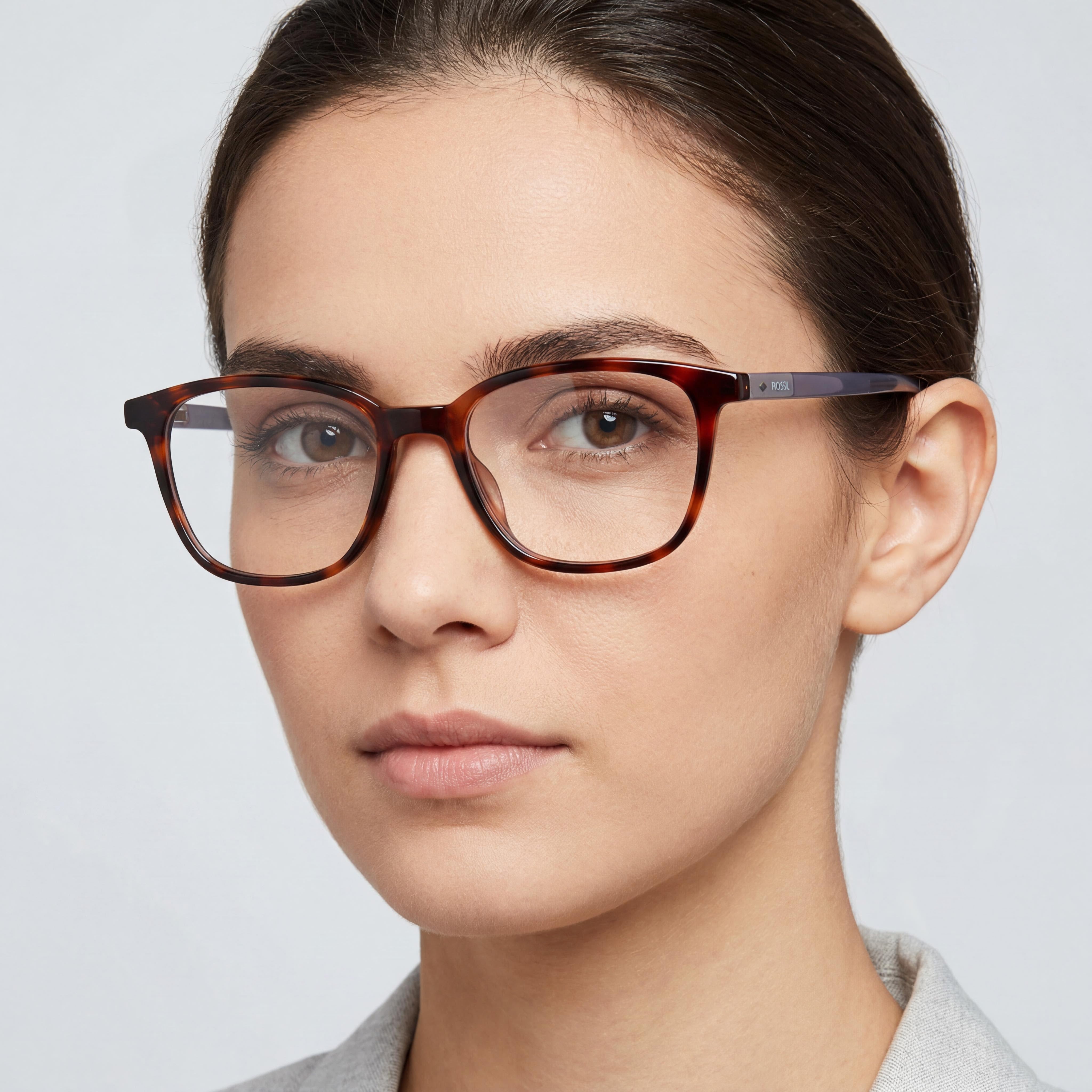 Fossil FOS 7126 Women's Transparent Havana Plastic Frame Non Polycarbonate Lens Sunglasses 52mm, Photo 4
