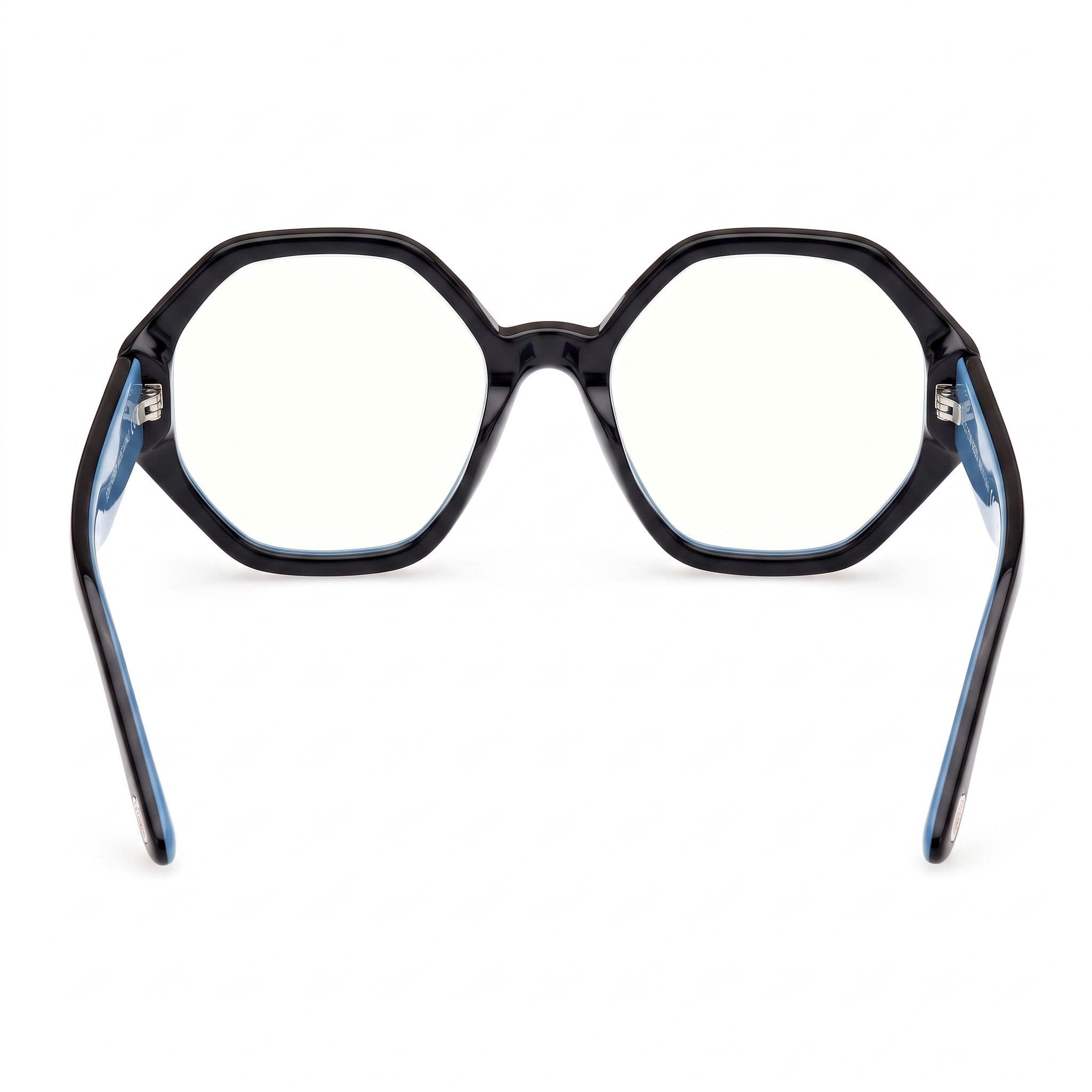 Tom Ford FT5967-B Unisex Shiny Black Eyeglasses Frame with Polycarbonate Lenses 53-18-140, Photo 4